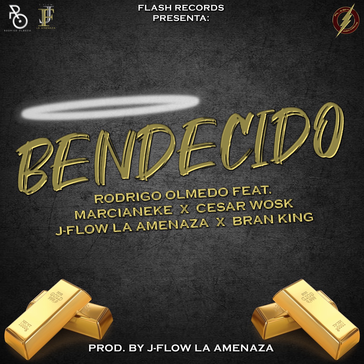 Bendecido (feat. J-Flow la Amenaza, Bran King, Marcianeke & Cesar Wosk) - Single by Rodrigo Olmedo album cover