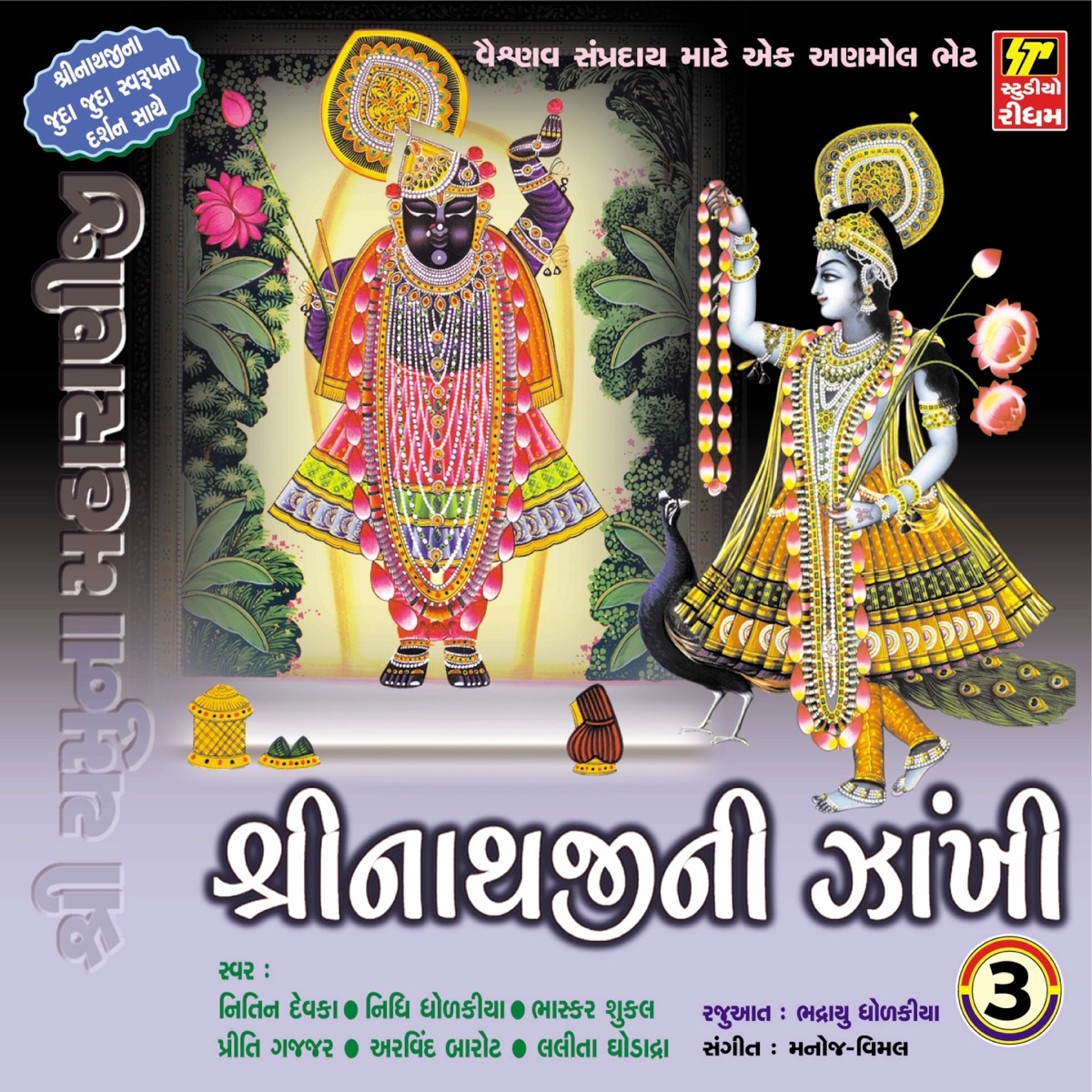 Shrinathji Ni Zakhi - Part 3 by Nitin Devka, Priti Gajjar, Bhaskar Sukala, Nidhi Dholkia, Arvind Barot & Lalita Ghodadra album cover
