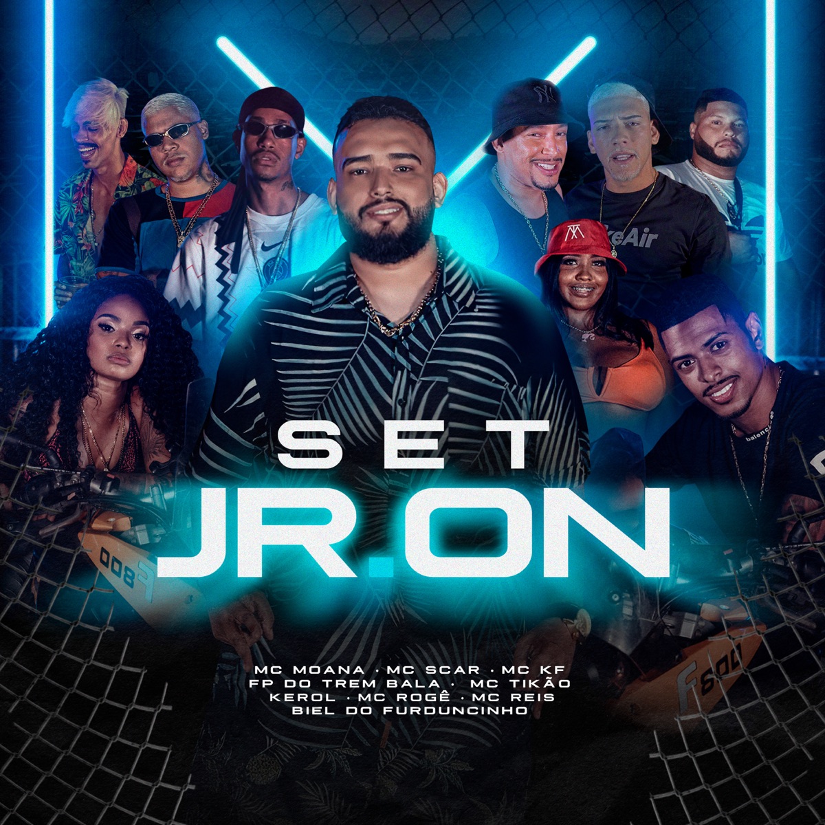 Set Jr. On - Single by Jr ON, MC KF, MC Rogê, MC Reis, Mc Moana, Mc Tikao, MC Scar, DJ Biel do Furduncinho, Kerol & FP do Trem Bala album cover