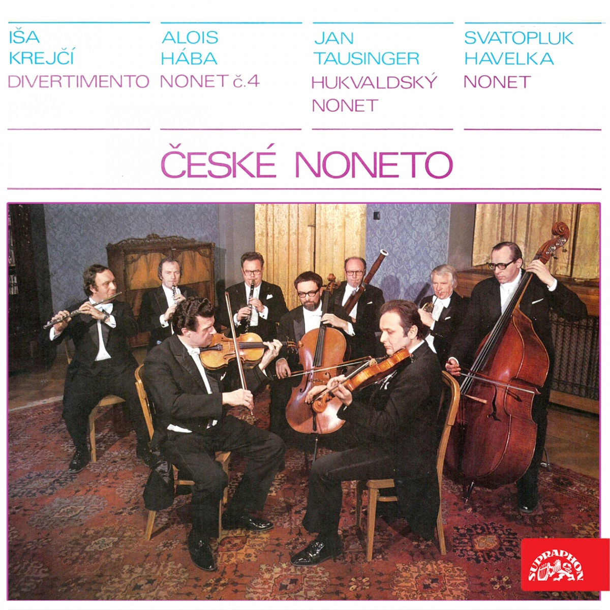 Iša Krejčí Divertimento, Alois Hába Nonet No. 4, Jan Tausinger Hukvaldy Nonet, Svatopluk Havelka Nonet by Czech Nonet album cover