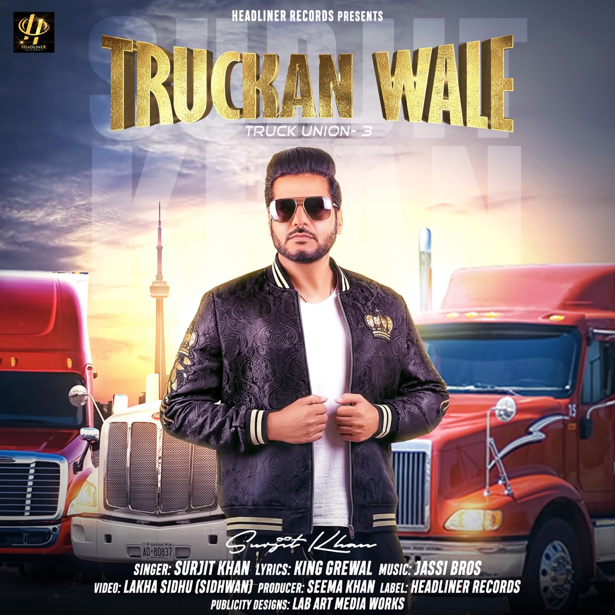 Truckan Wale - Single by Surjit Khan album cover