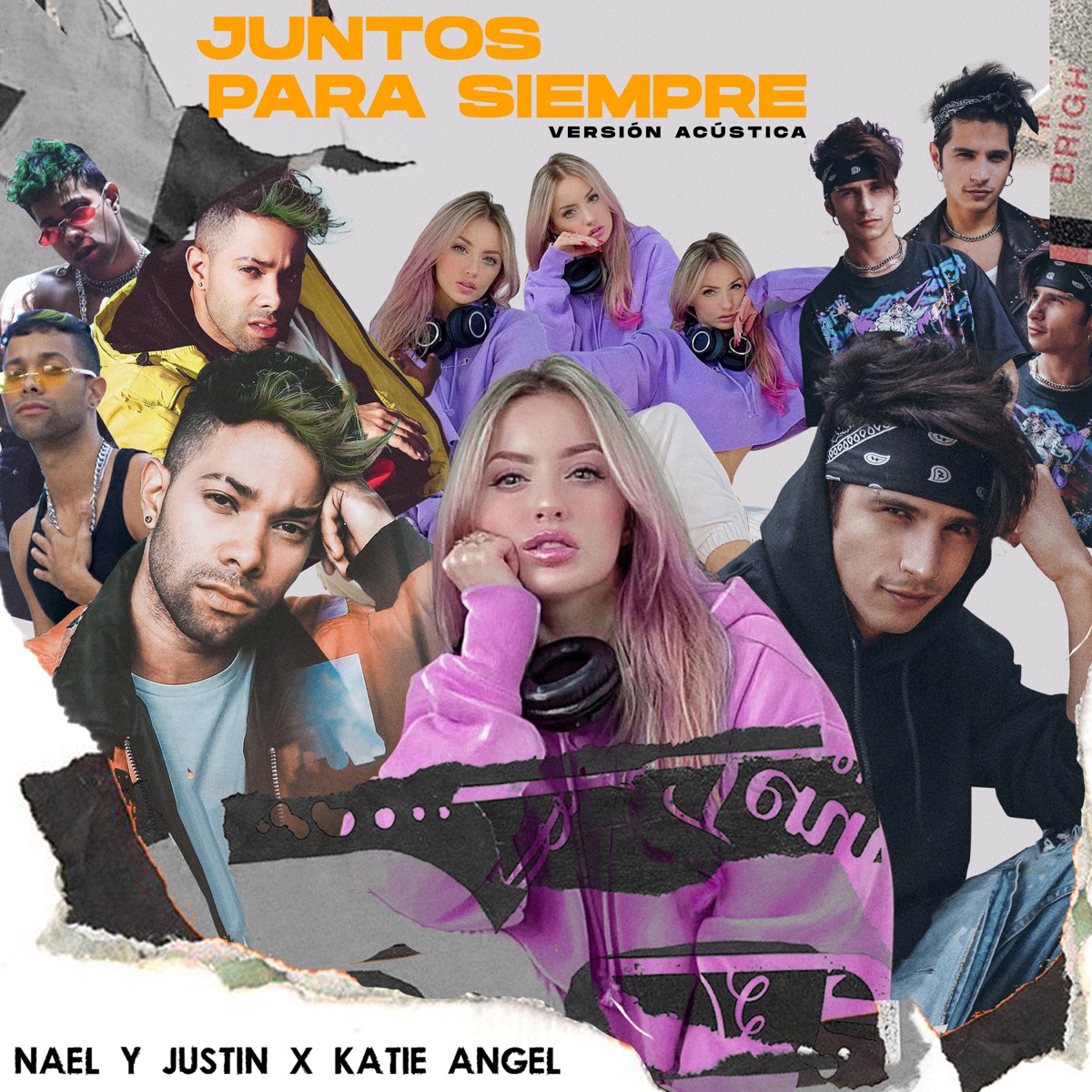 Juntos para Siempre (Versión Acústica) - Single by Nael y Justin & Katie Angel album cover