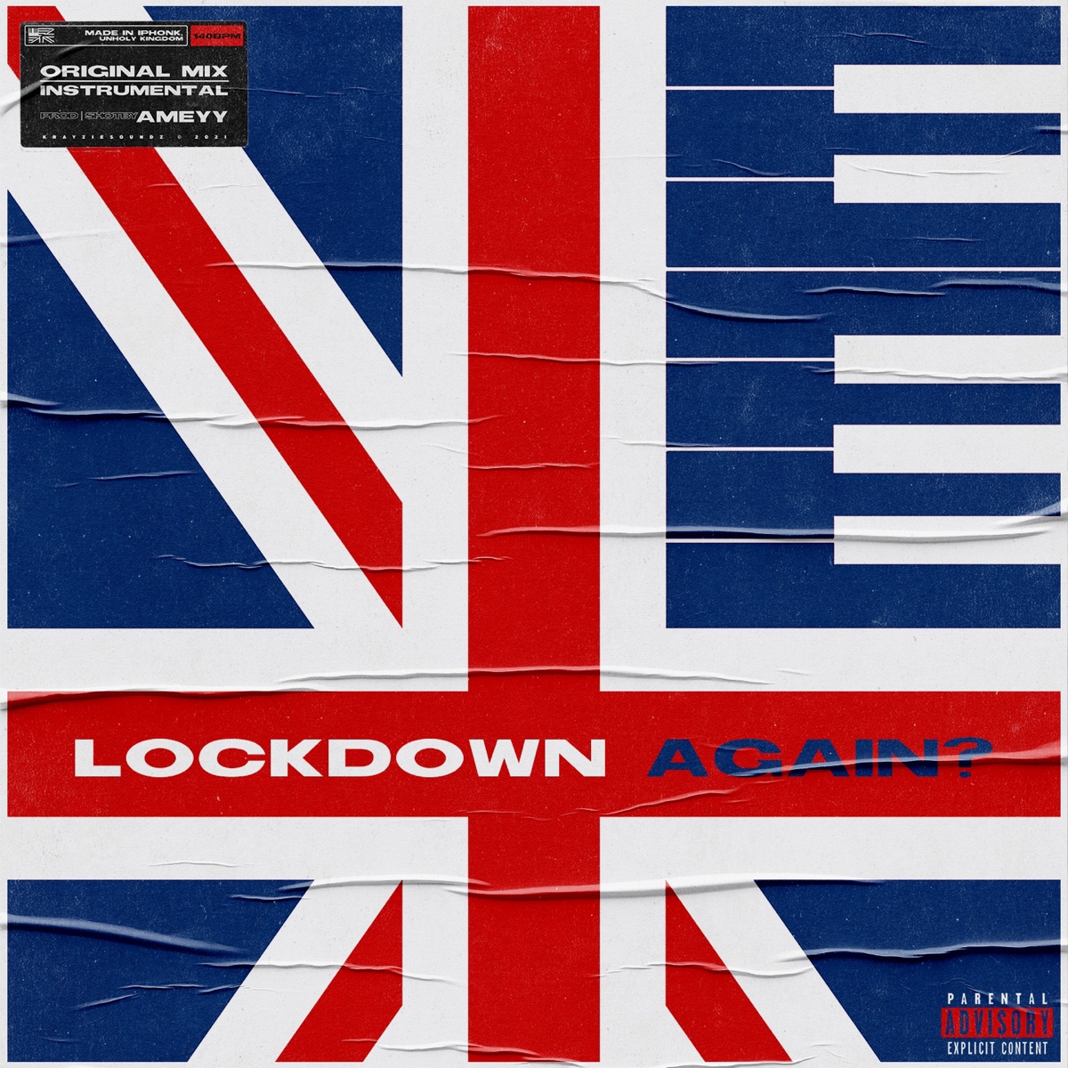 LOCKDOWN Again? - Single by Krayziesoundz & AMEYY album cover