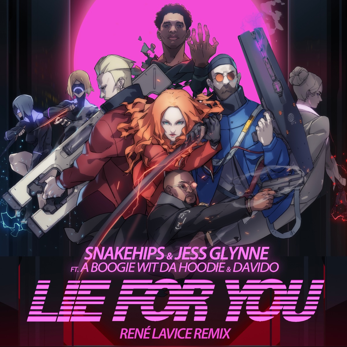 Lie for You (feat. A Boogie wit da Hoodie & Davido) [René LaVice Remix] - Single by Snakehips, Jess Glynne & René LaVice album cover artwork