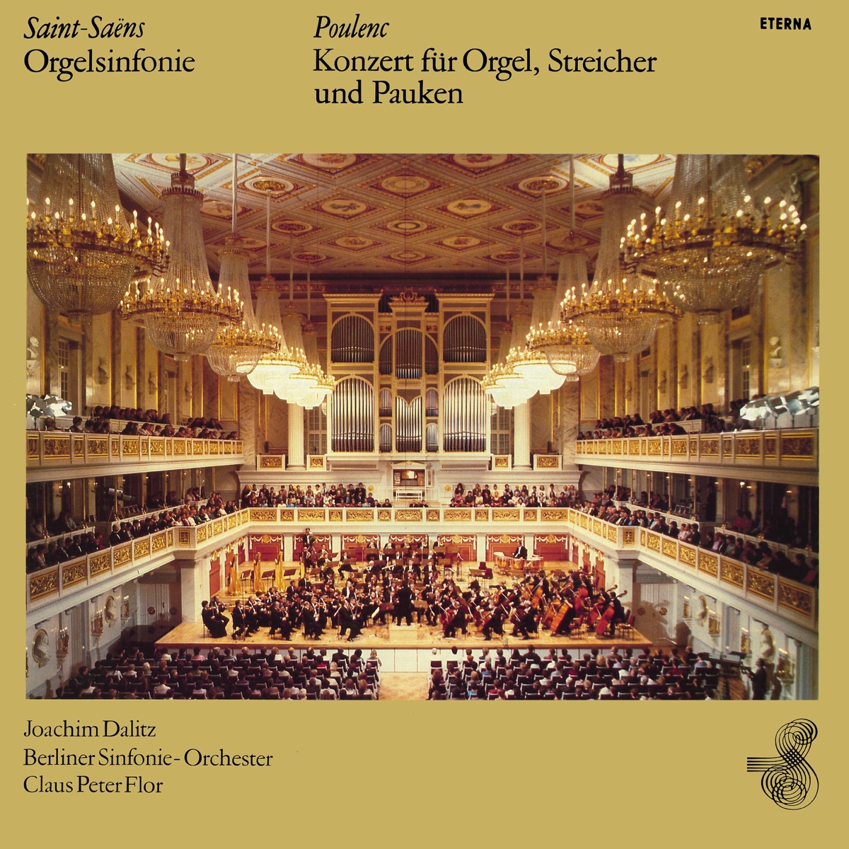 Saint-Saëns: Orgelsinfonie (Organ Symphony) - Poulenc: Orgelkonzert (Organ Concerto) by Berliner Sinfonie-Orchester, Claus Peter Flor & Joachim Dalitz album cover