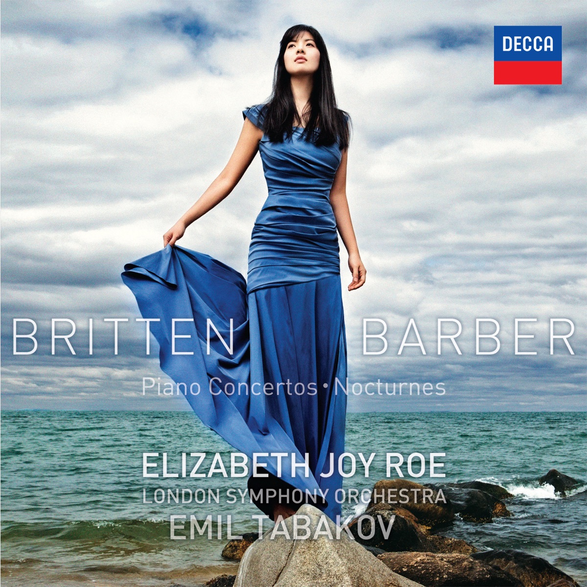 Britten & Barber Piano Concertos; Nocturnes by Elizabeth Joy Roe, Emil Tabakov & London Symphony Orchestra album cover