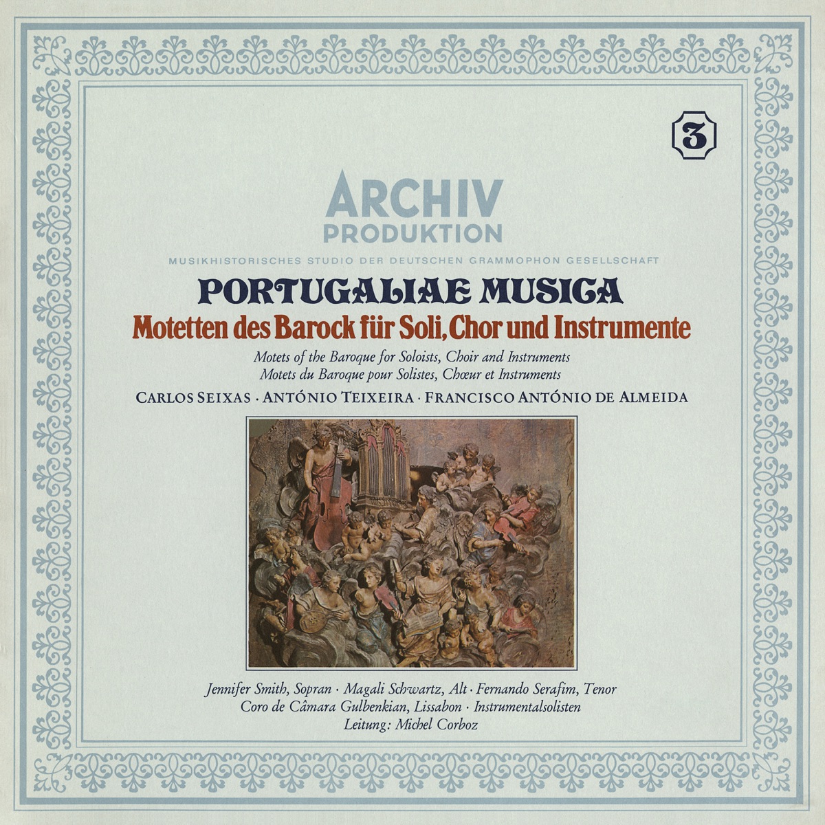 Portugaliae Musica: Motets Of The Baroque For Solioists, Choir And Instruments by Jennifer Smith, Magali Schwartz, Fernando Serafim, Gulbenkian Chamber Choir & Monserrat Torrent album cover