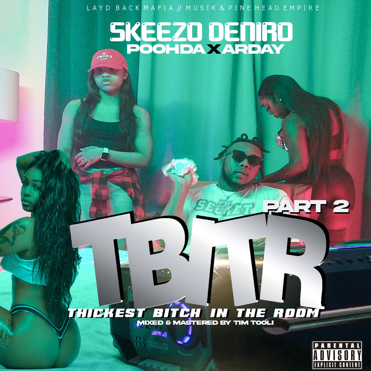 THICKEST BITCH IN the ROOM PT2 (feat. Poohda & Arday J) - Single by Skeezo Deniro album cover