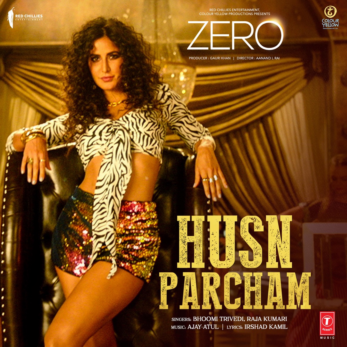 Husn Parcham (From "Zero") - Single by Bhoomi Trivedi, Raja Kumari & Ajay-Atul album cover