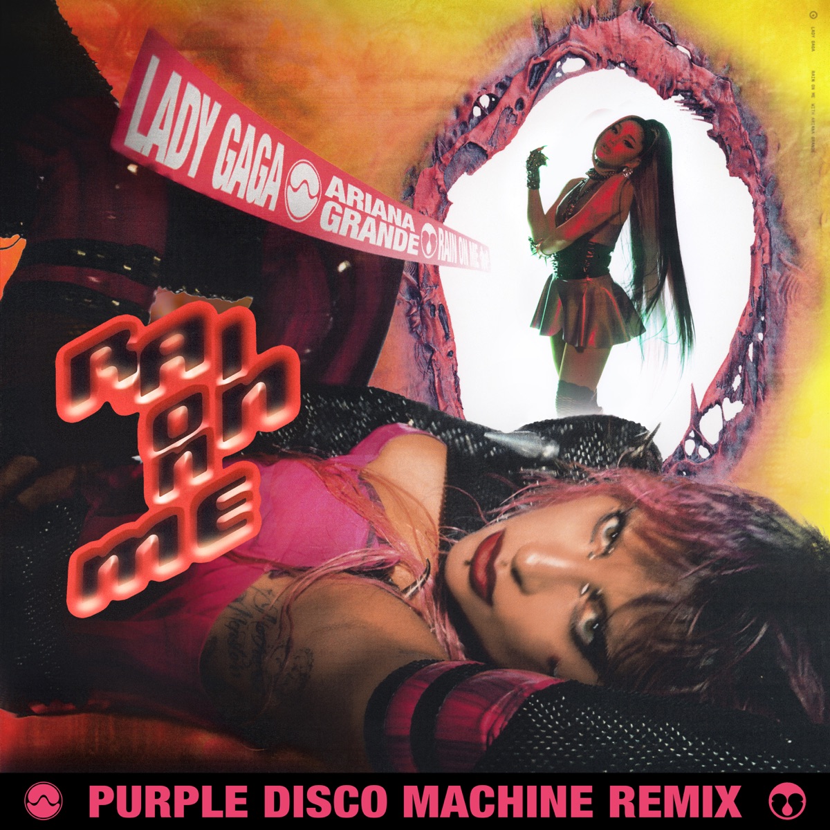 Rain On Me (Purple Disco Machine Remix) - Single by Lady Gaga, Ariana Grande & Purple Disco Machine album cover
