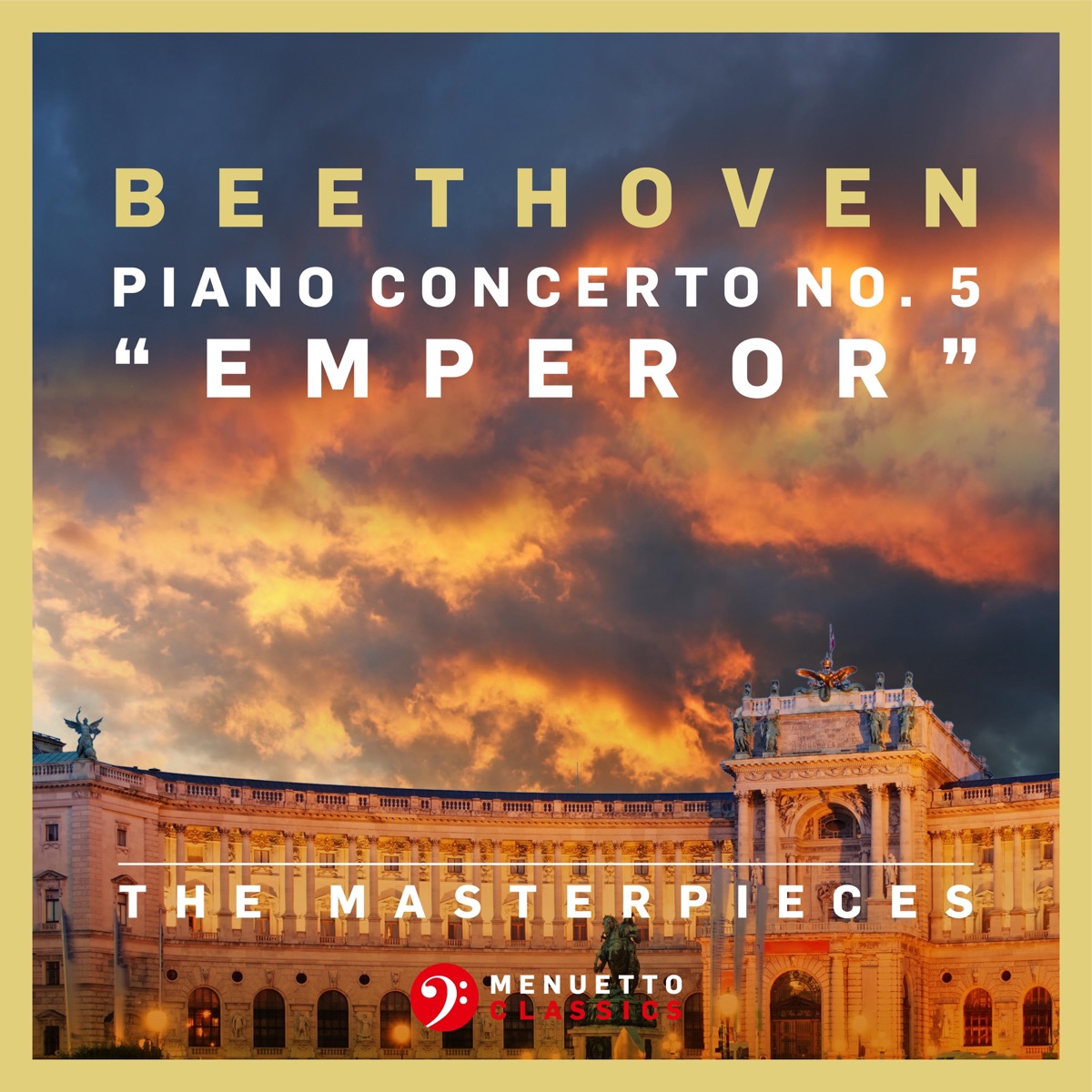 The Masterpieces - Beethoven: Piano Concerto No. 5 in E-Flat Major, Op. 73 "Emperor" by Slovak Philharmonic Orchestra, Libor Pešek & Peter Toperczer album cover