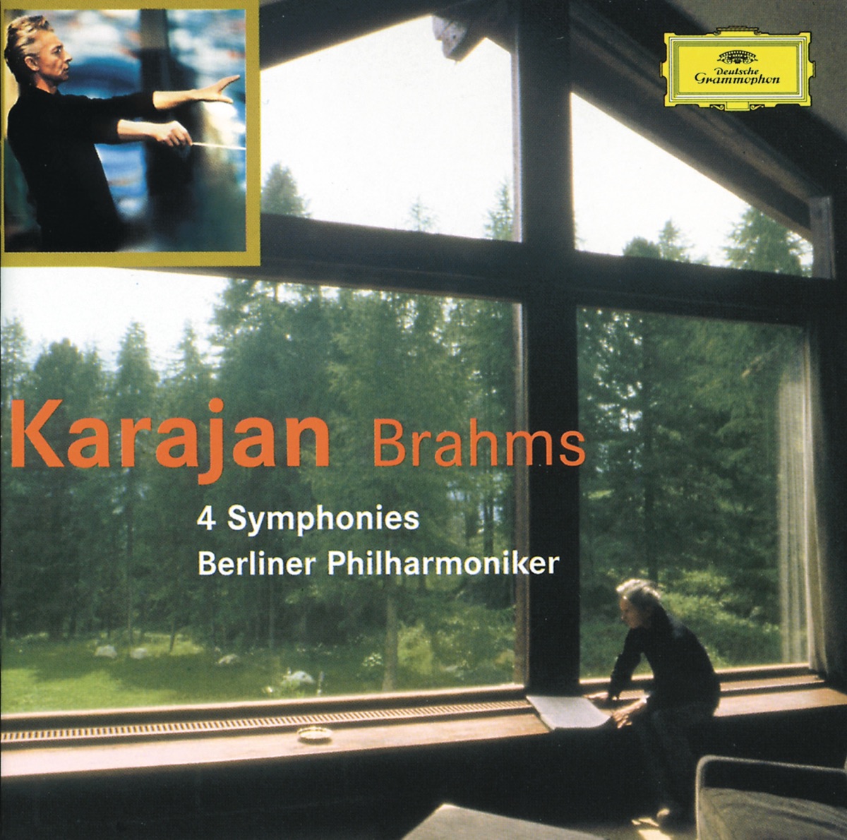 Brahms: The 4 Symphonies by Berlin Philharmonic & Herbert von Karajan album cover