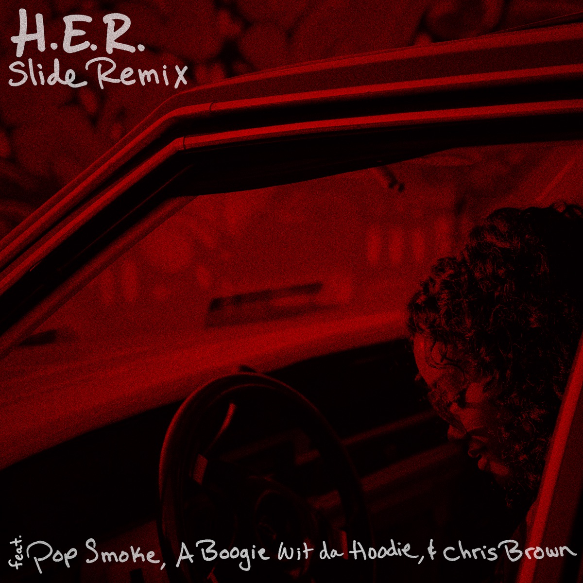 Slide (Remix) [feat. Pop Smoke, A Boogie wit da Hoodie & Chris Brown] - Single by H.E.R. album cover artwork