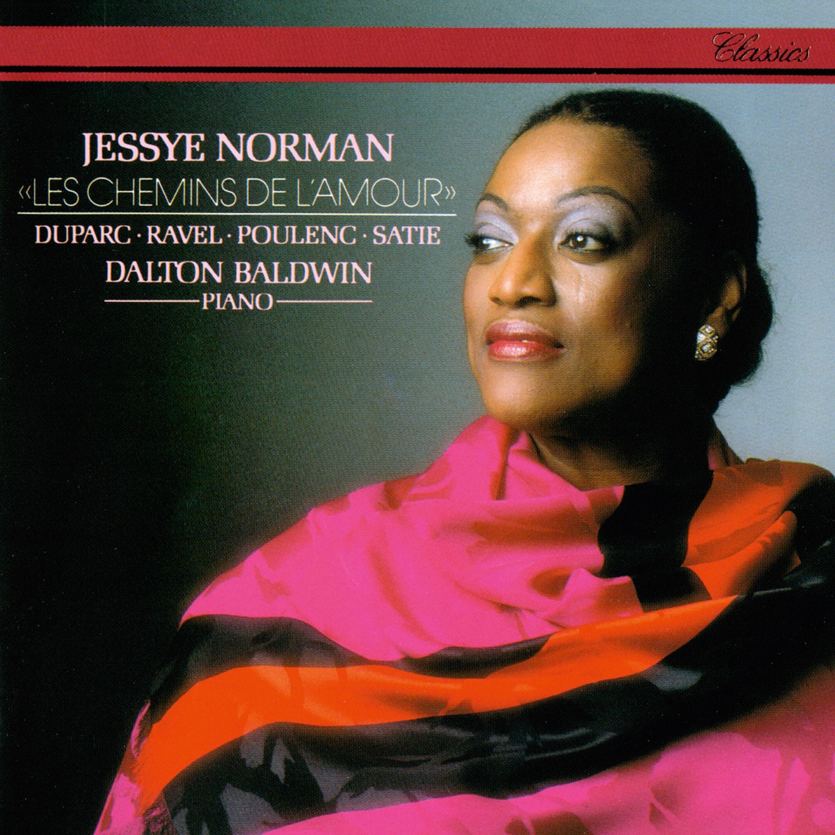 Les chemins de l'amour - Songs By Duparc, Ravel, Poulenc & Satie by Jessye Norman & Dalton Baldwin album cover