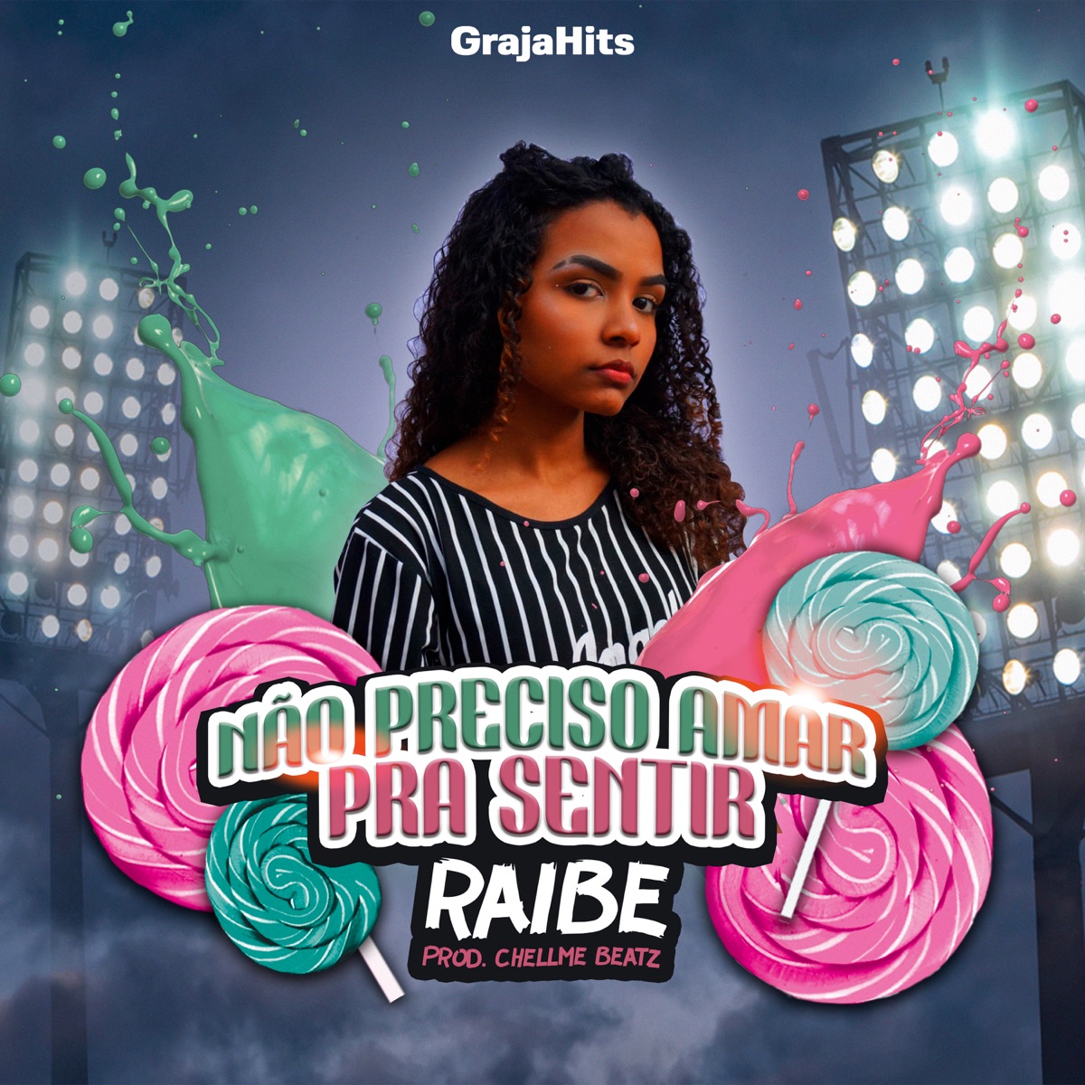 Não Preciso Amar pra Sentir - Single by Raibe, GrajaHits & Chellme Beatz album cover