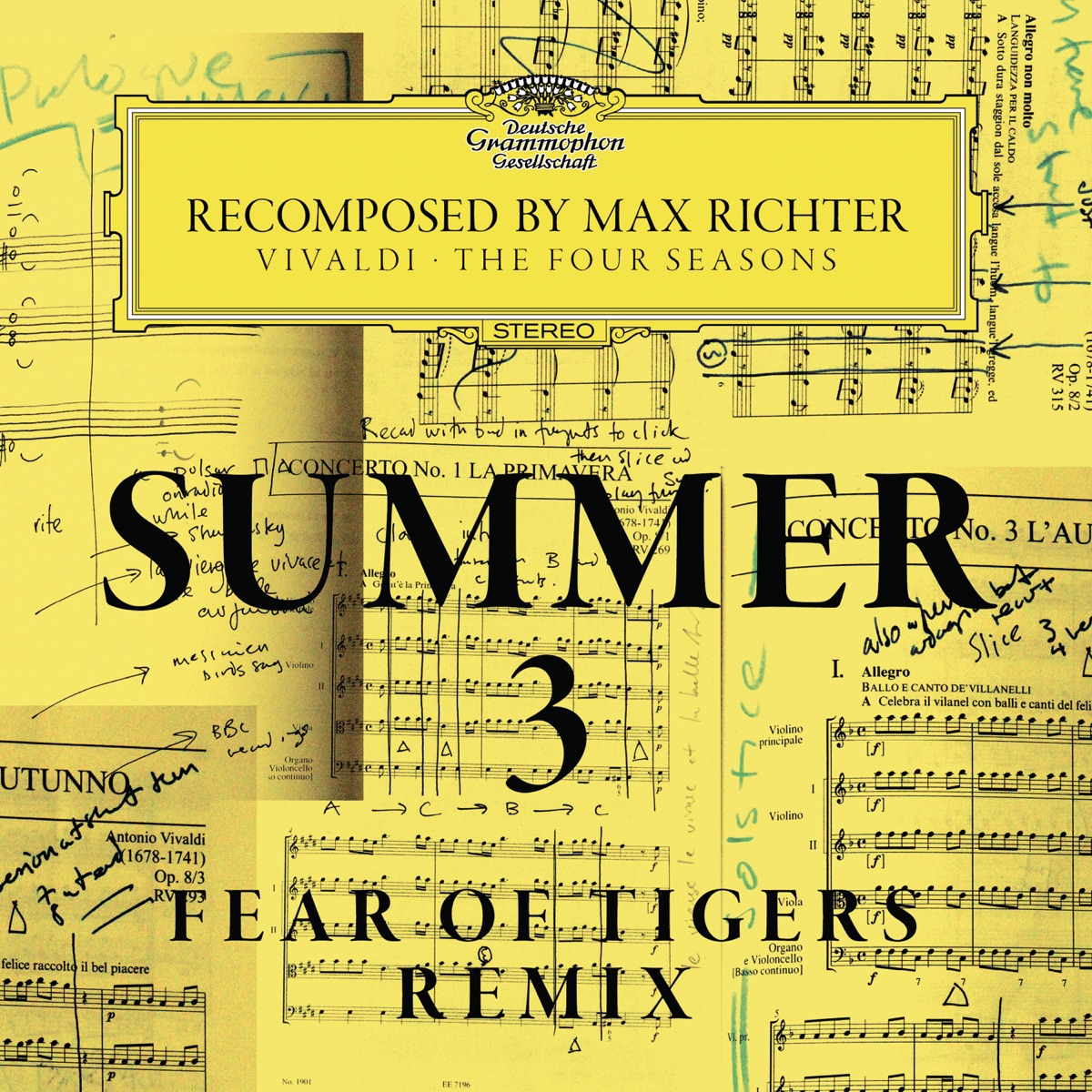 Summer 3 - Recomposed By Max Richter - Vivaldi: The Four Seasons (Fear of Tigers Remix) - Single by Max Richter, Daniel Hope, Raphael Alpermann, Konzerthaus Kammerorchester Berlin & André de Ridder album cover