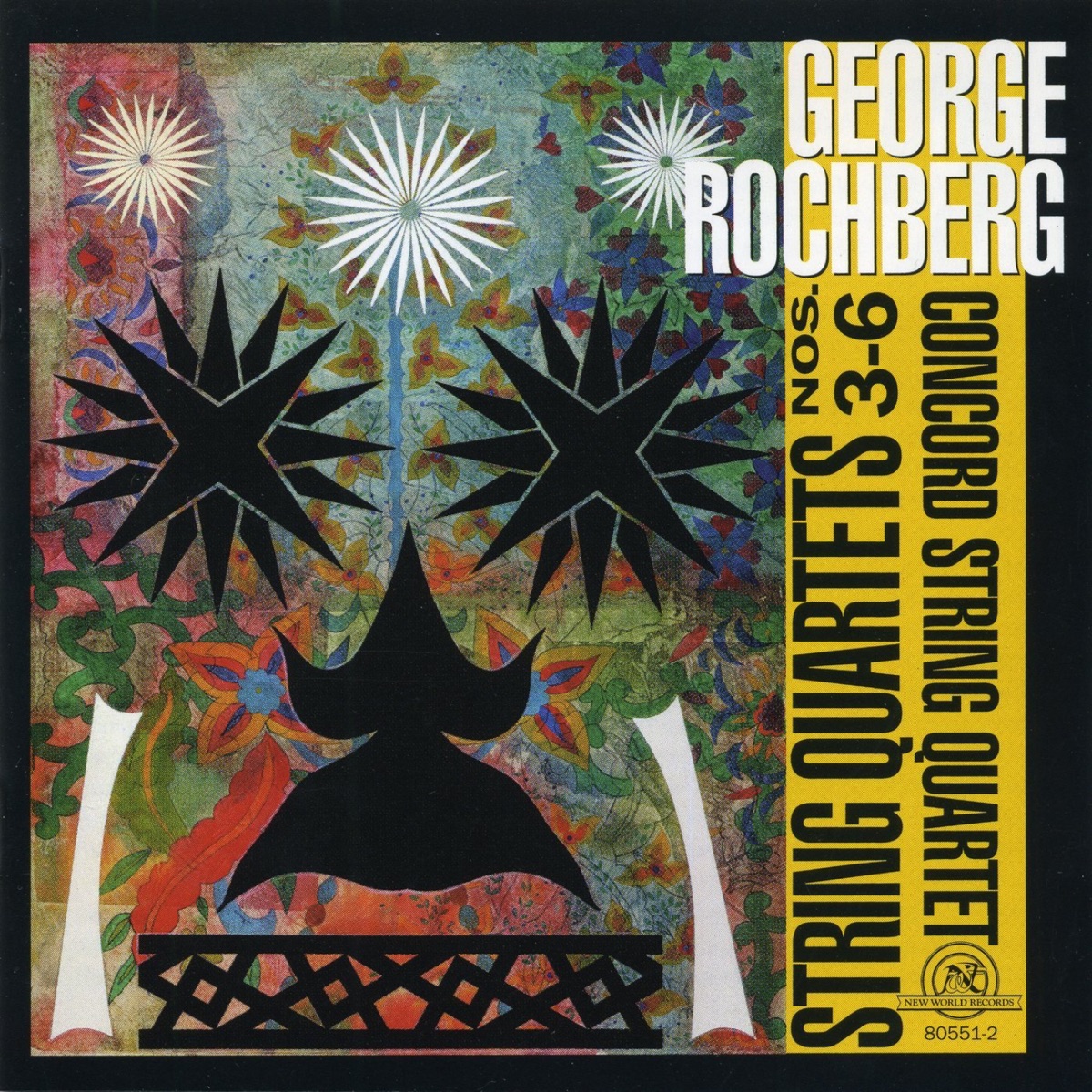 George Rochberg: String Quartets 3-6 by Concord String Quartet album cover
