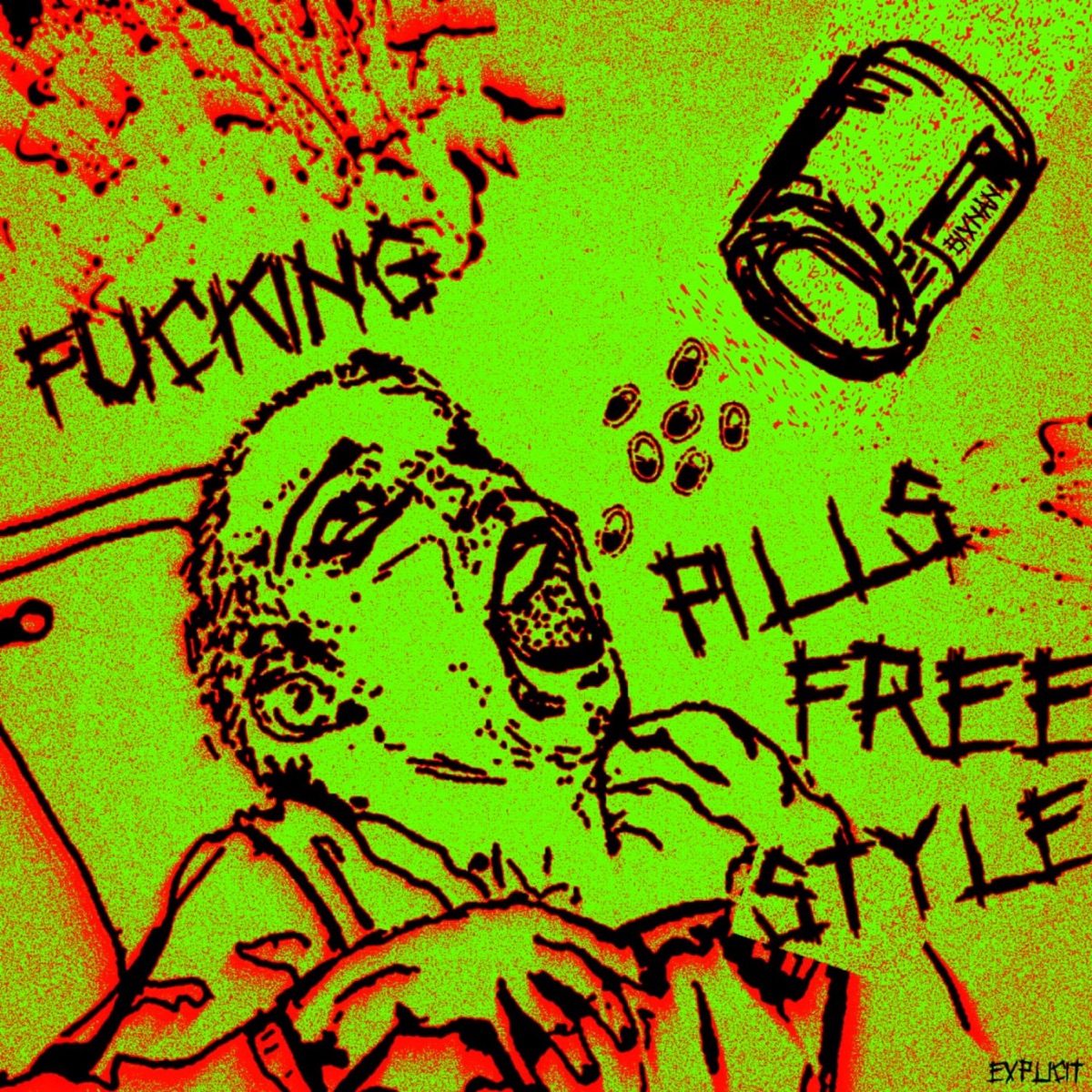 Fvckn Pills Freestyle - Single by Bixnan album cover