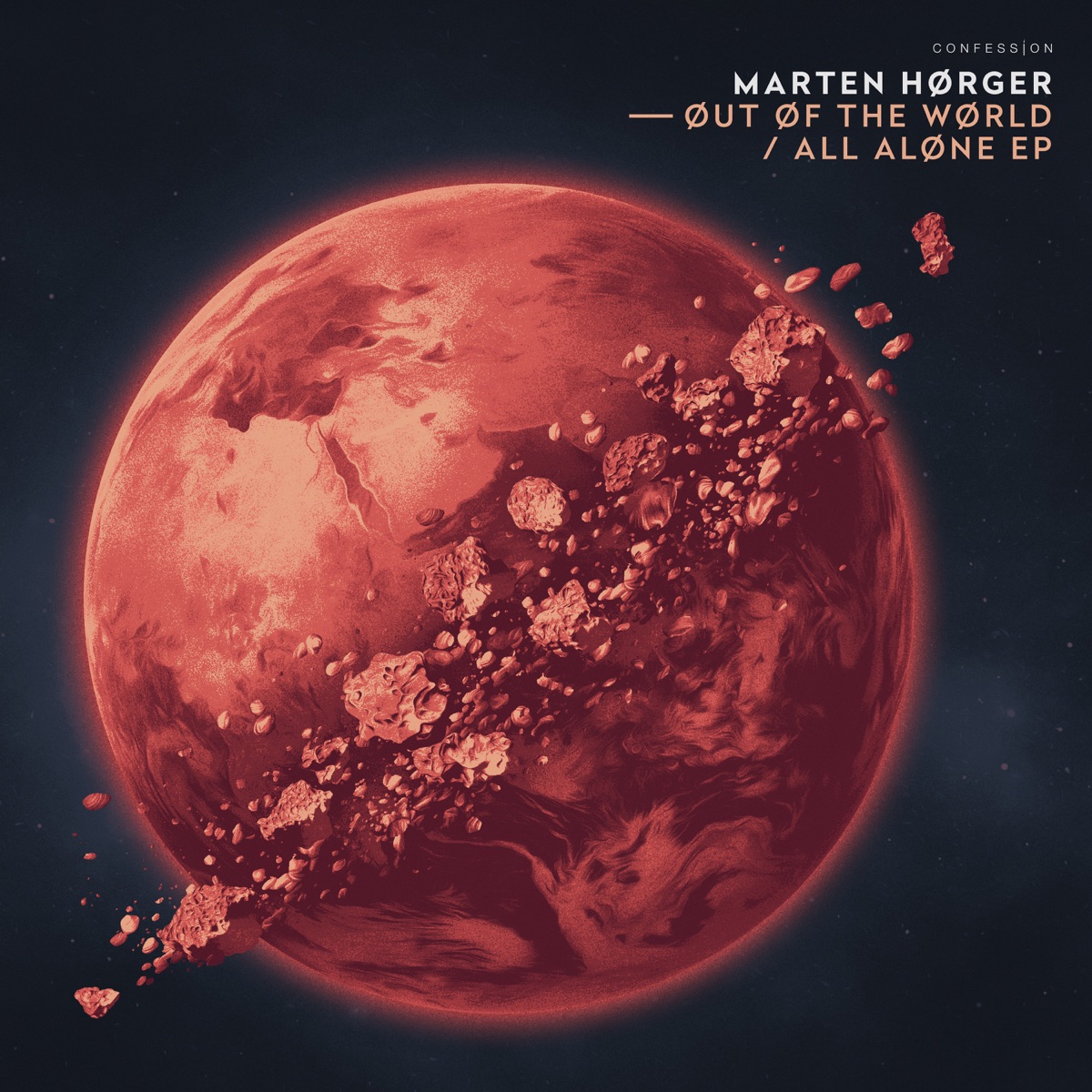 Øut Øf the Wørld / All Aløne EP by Marten Hørger album cover