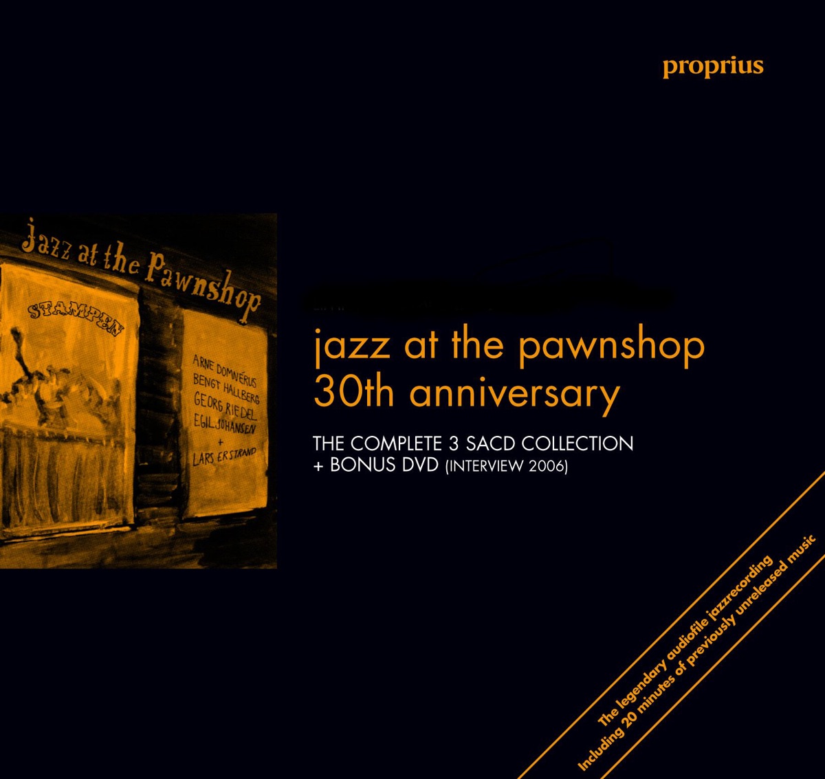 Jazz At the Pawnshop 30th Anniversary by Arne Domnérus, Bengt Hallberg, Egil Johansen & Georg Riedel album cover