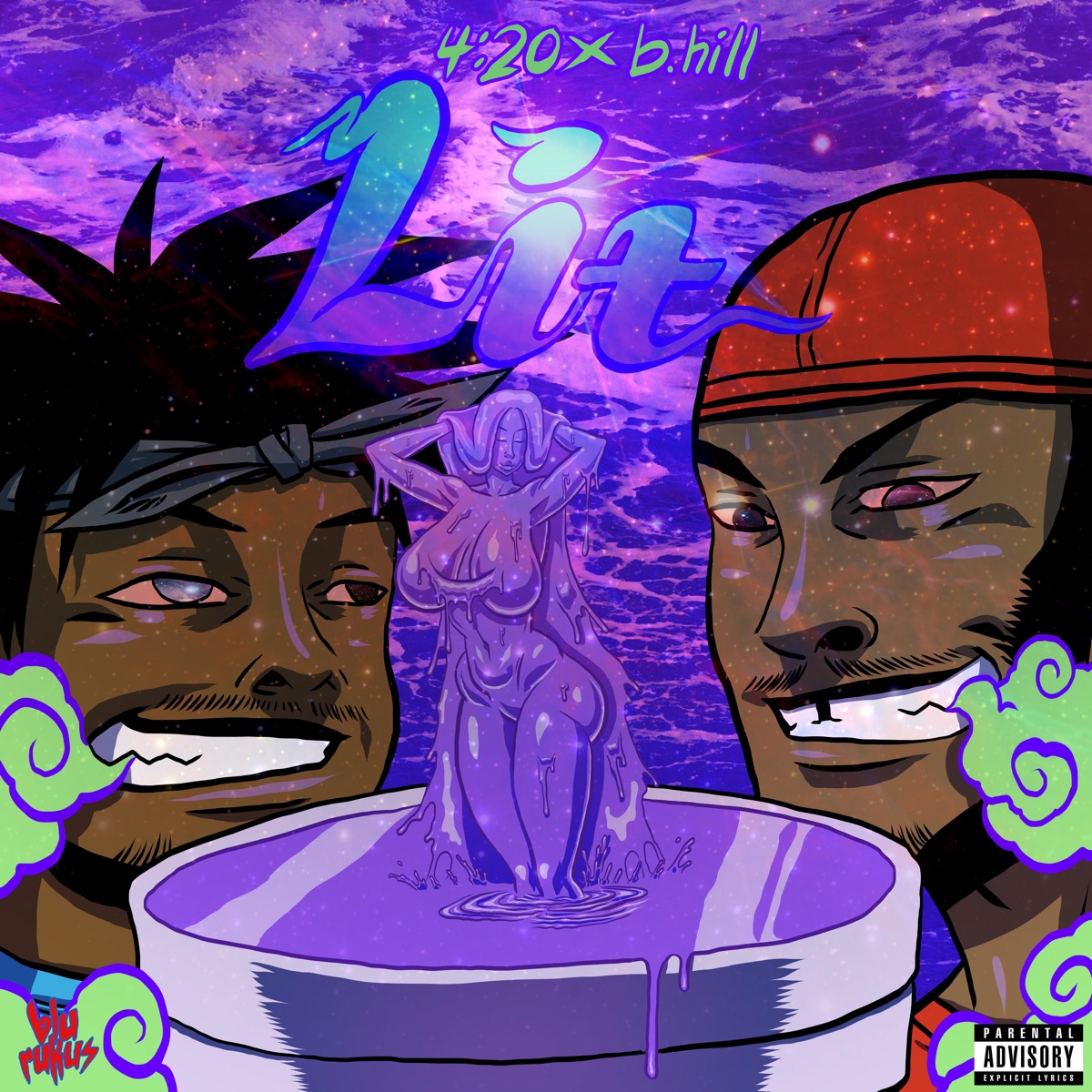Lit (feat. B.Hill) - Single by 4:20 album cover
