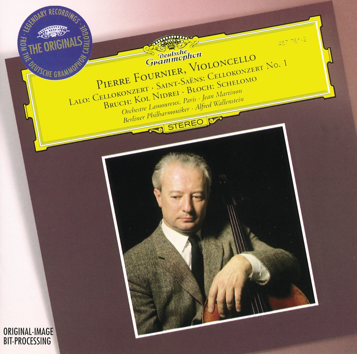 Lalo: Cello Concerto, Saint-Saëns: Cello Concerto No. 1, Bruch: Kol Nidrei & Bloch: Schelomo by Pierre Fournier, Berlin Philharmonic & Orchestre Lamoureux album cover