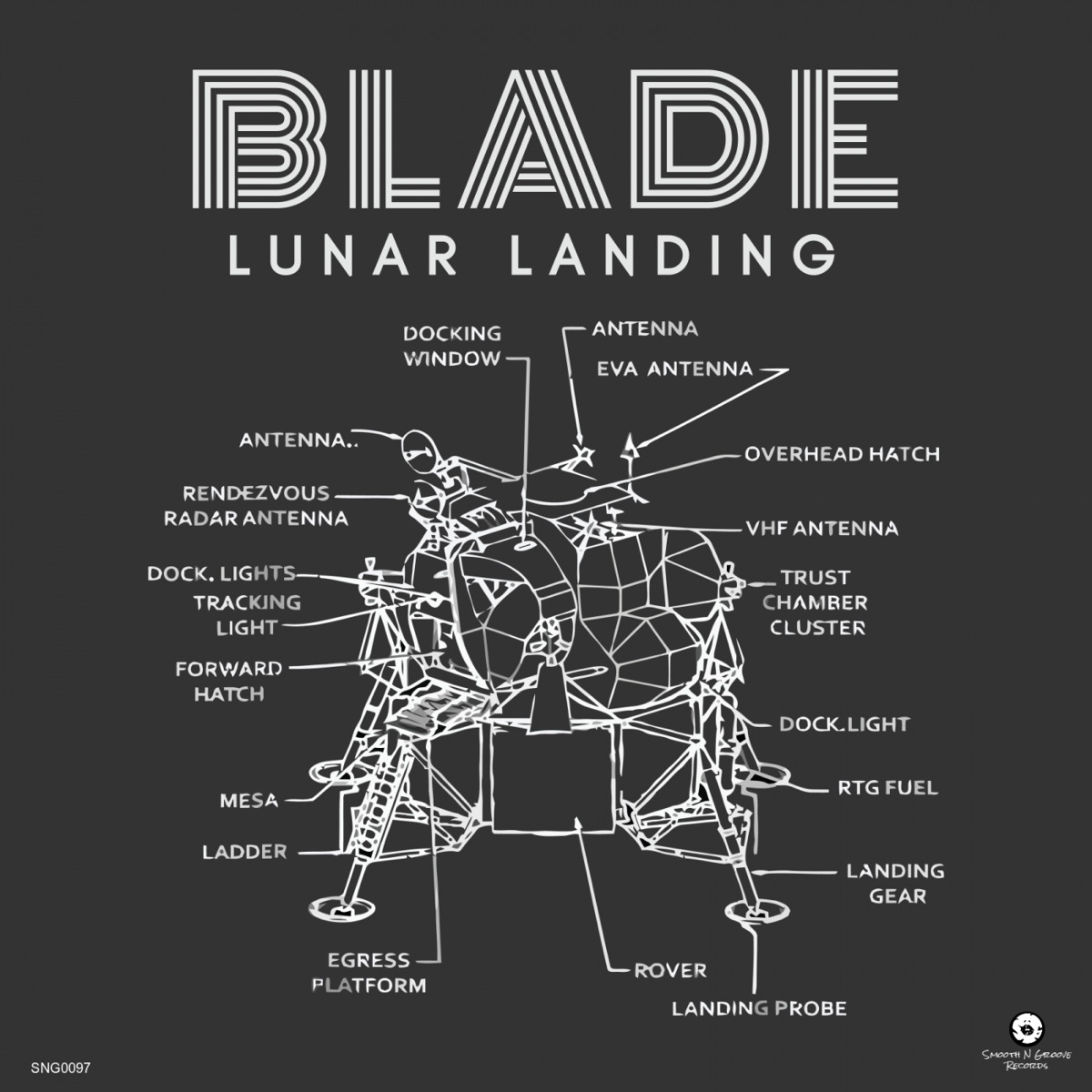 Lunar Landing - EP by Blade album cover