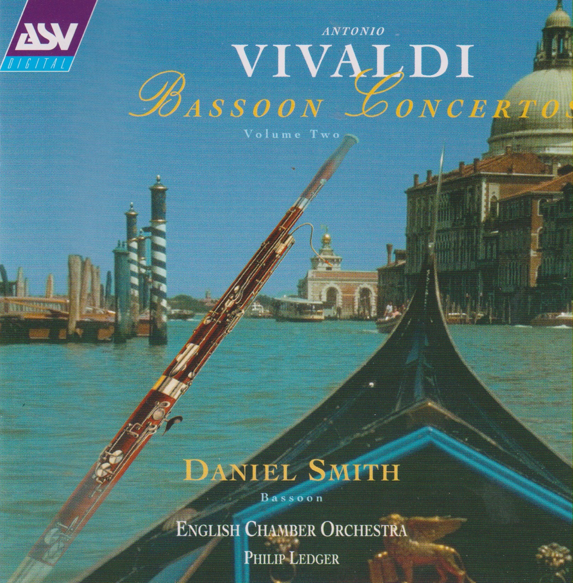 Vivaldi: Bassoon Concertos Volume Two by Daniel Smith, English Chamber Orchestra & Sir Philip Ledger album cover