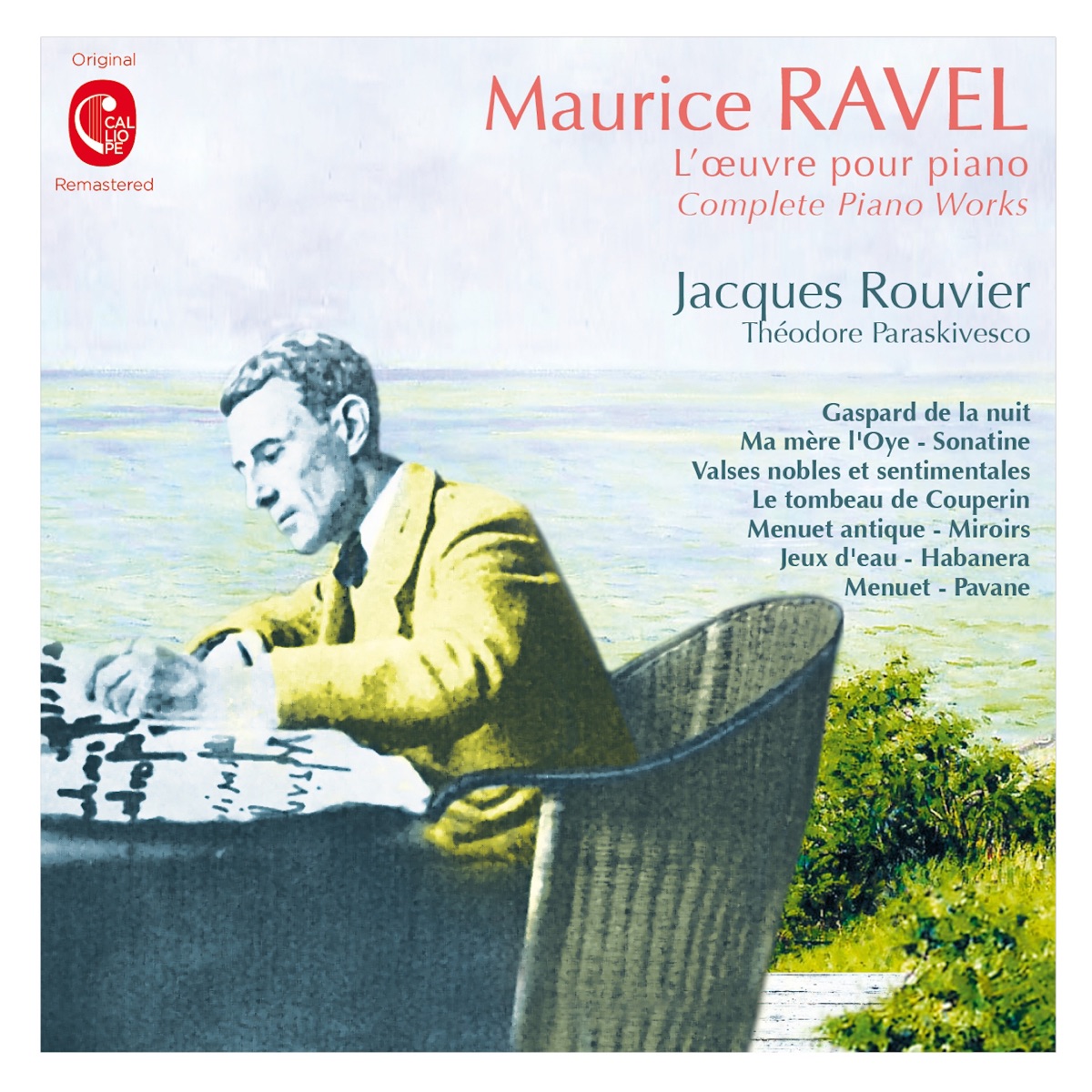 Ravel: L'œuvre pour piano by Théodore Paraskivesco & Jacques Rouvier album cover