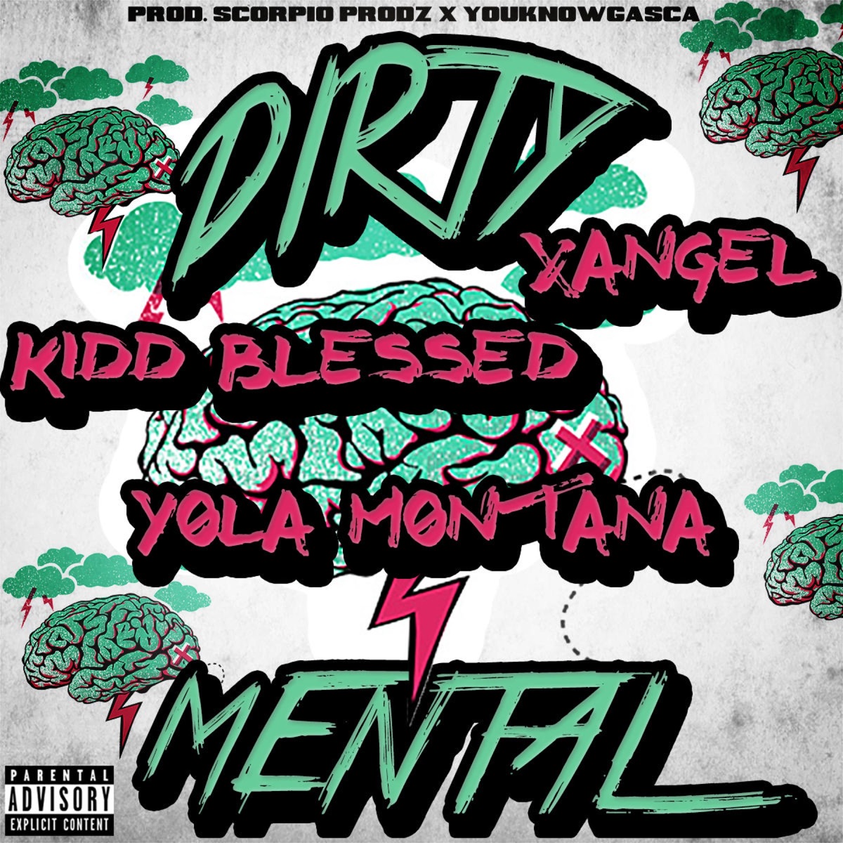 Dirty Mental (feat. Xangel & Yola Montana) - Single by Kidd Blessed album cover