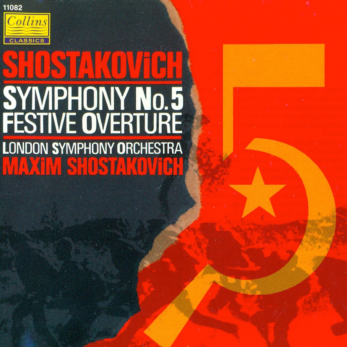 Shostakovich: Symphony No.5 & Festive Overture by Maxim Shostakovich & London Symphony Orchestra album cover