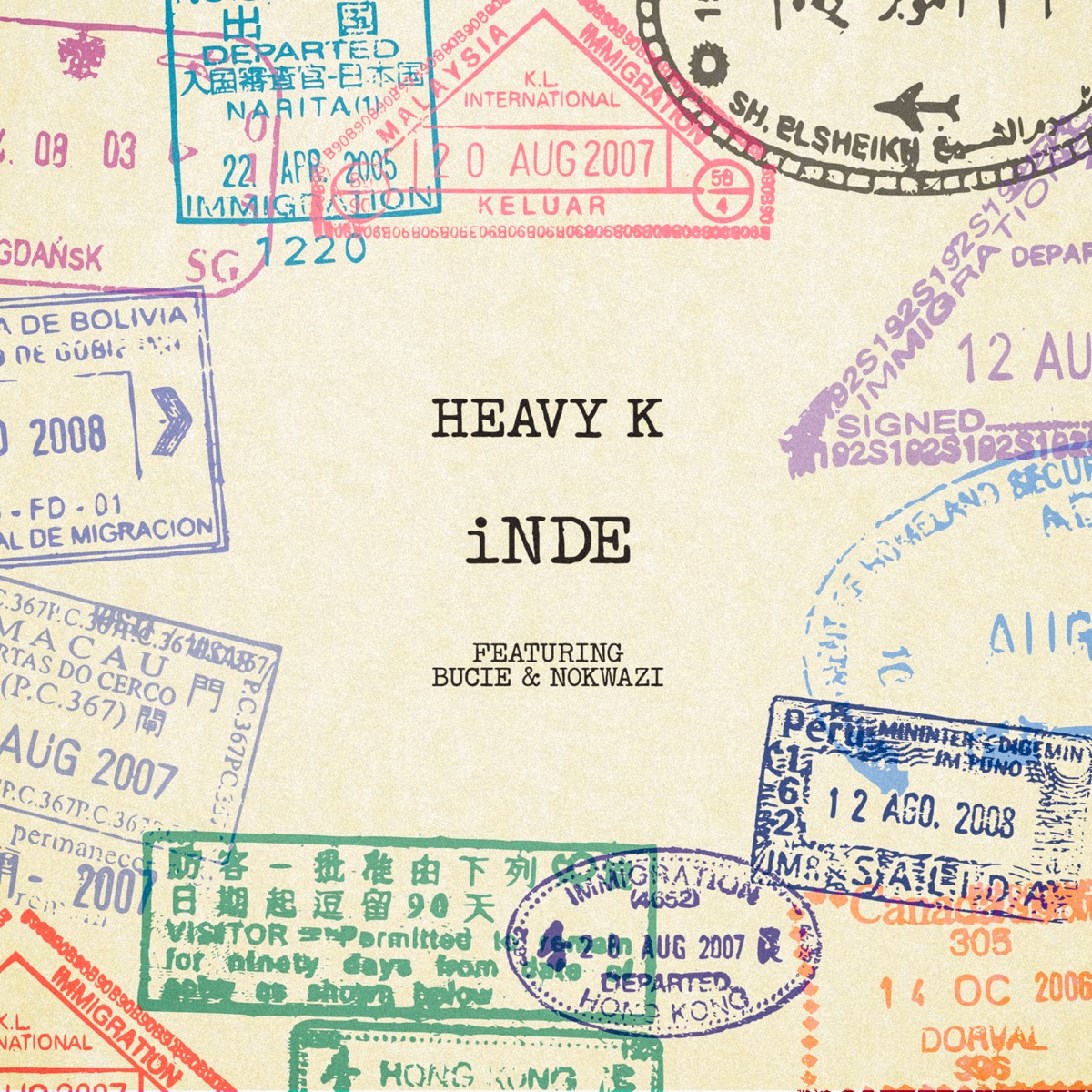 Inde (feat. Bucie & Nokwazi) - Single by Heavy-K album cover