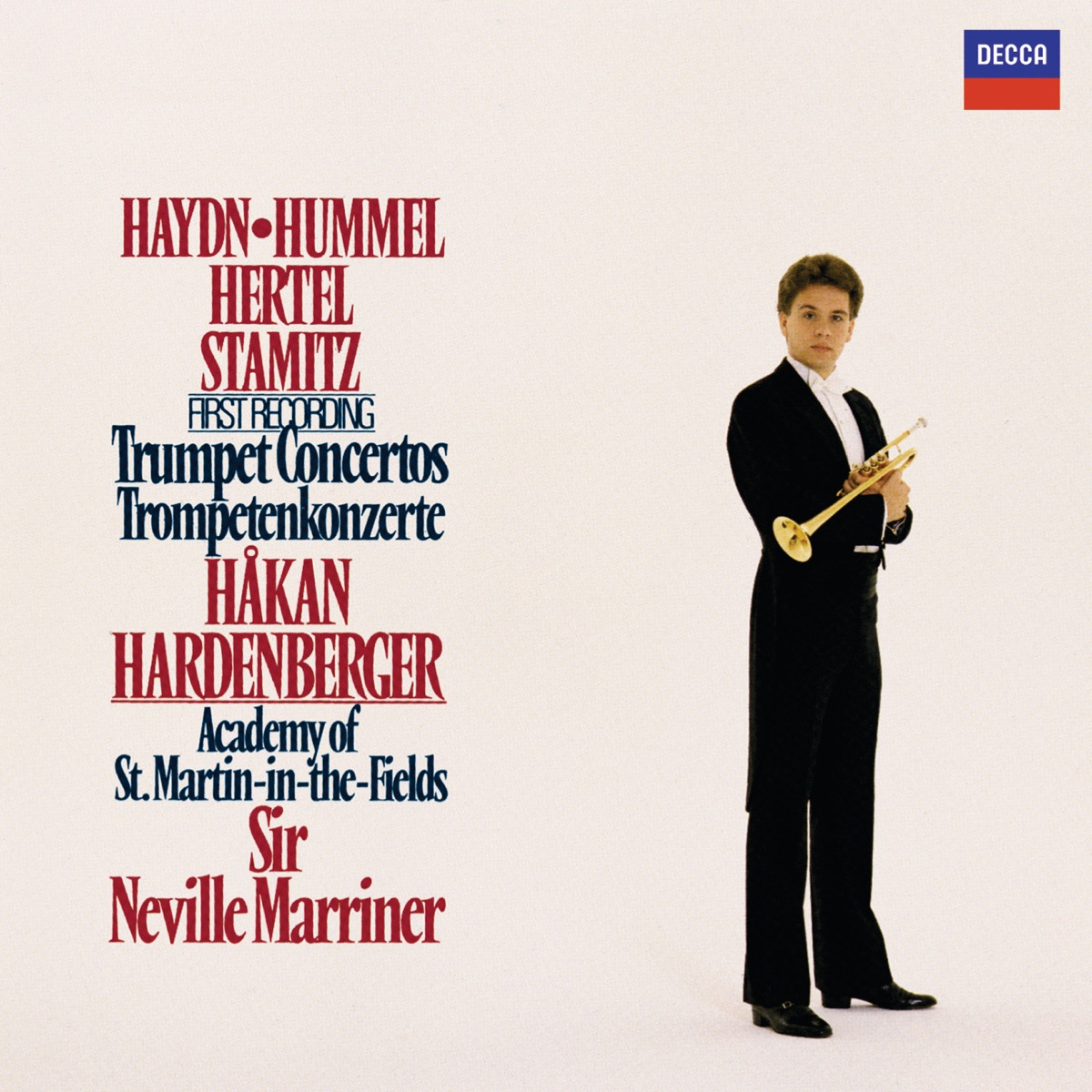 Haydn / Hummel / Hertel / Stamitz: Trumpet Concertos by Håkan Hardenberger, Academy of St Martin in the Fields & Sir Neville Marriner album cover