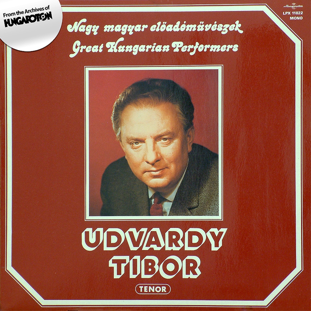 Nagy magyar előadóművészek: Udvardy Tibor by Udvardy Tibor album cover