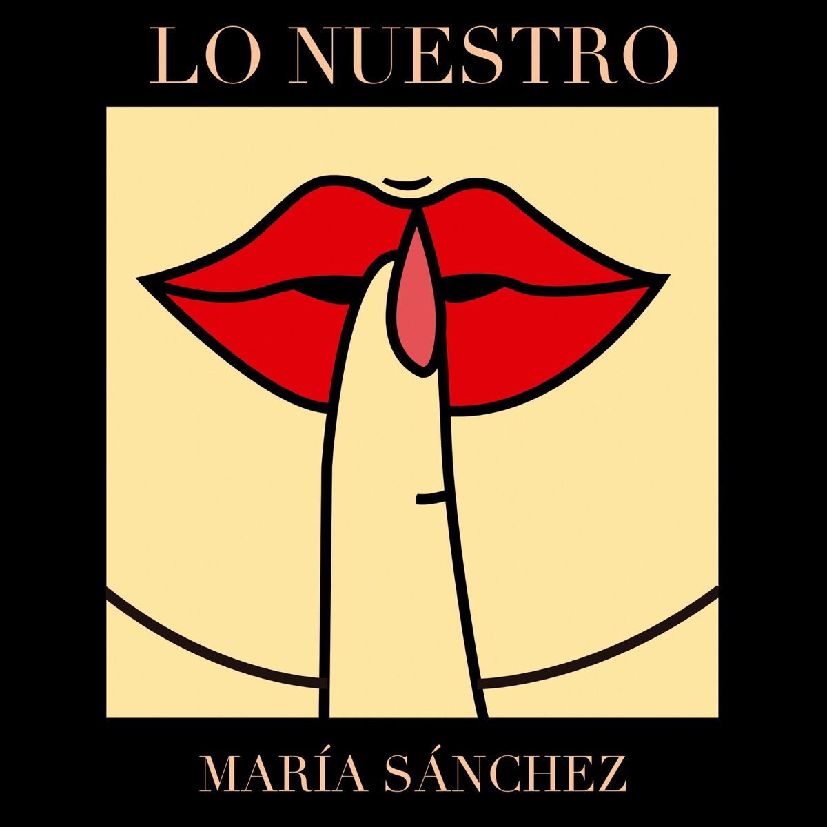 Lo Nuestro - Single by María Sánchez album cover