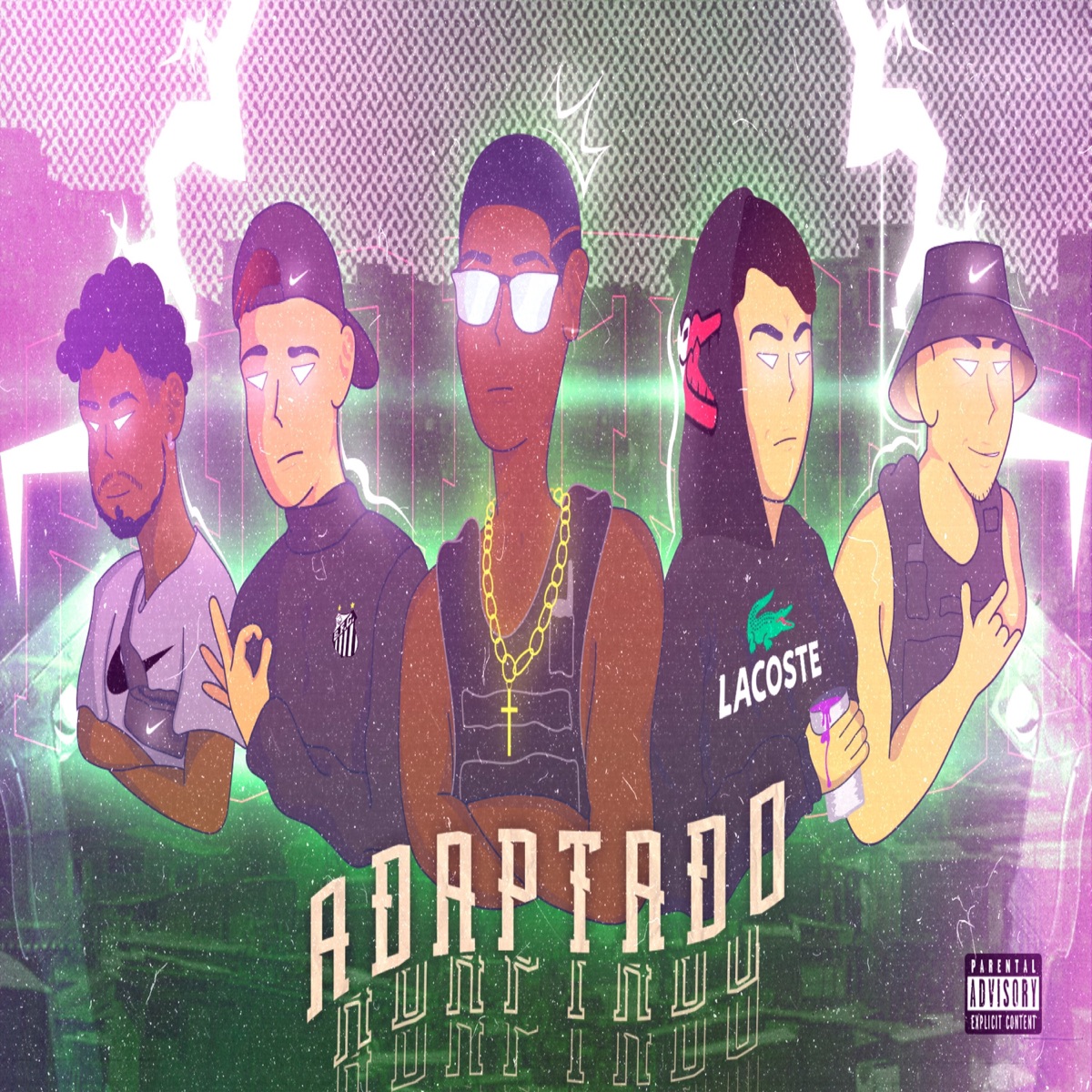 Adaptado (feat. MC Jotta lukas, Kin, Patrick DS & Mc Pacheco) - Single by Neguin RD album cover
