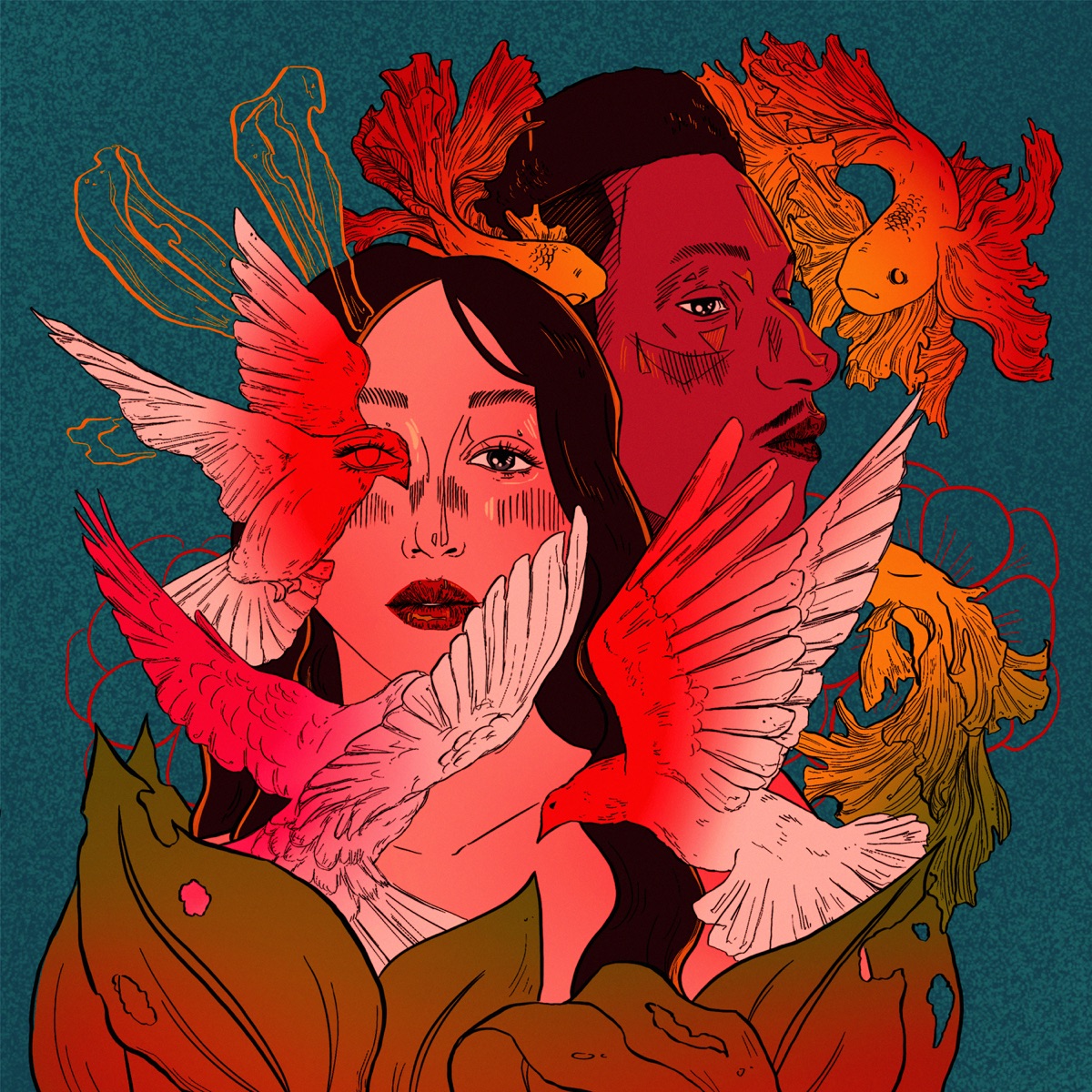 July - Single by Noah Cyrus & Leon Bridges album cover