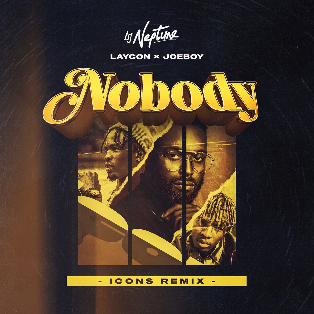 Nobody (Icons Remix) - Single by DJ Neptune, Laycon & Joeboy album cover