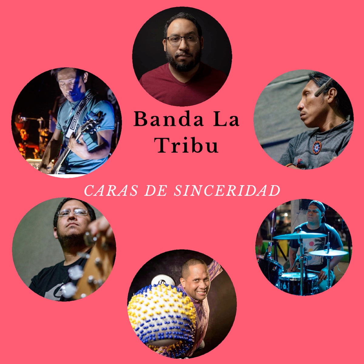 Caras de Sinceridad - Single by Banda la Tribu album cover