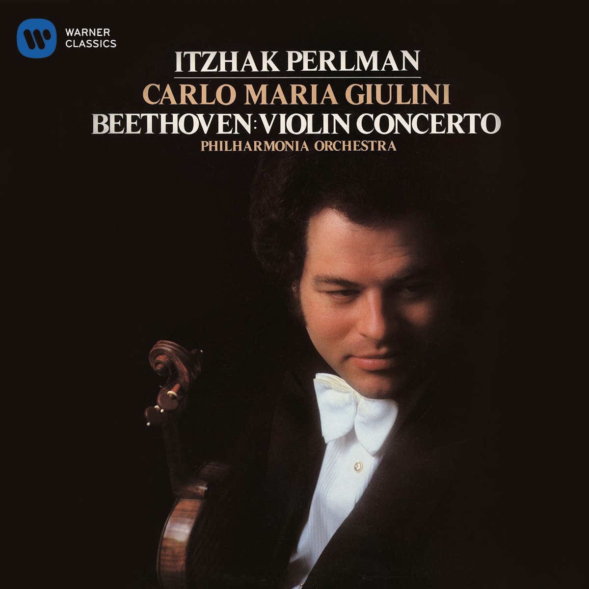 Beethoven: Violin Concerto by Itzhak Perlman, Carlo Maria Giulini & Philharmonia Orchestra album cover