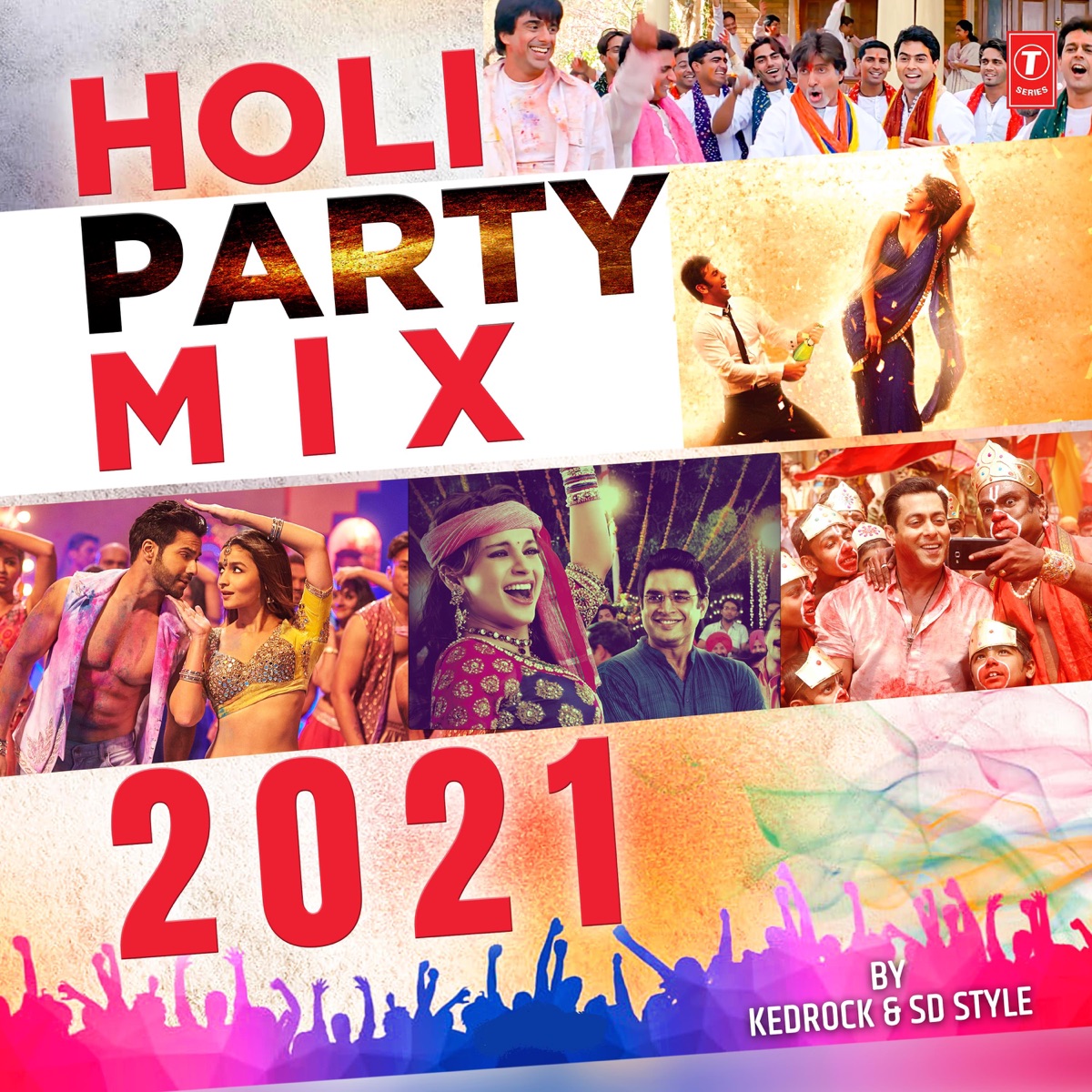 Holi Party Mix 2021 - EP by Vishal Dadlani, Shalmali Kholgade, Dev Negi, Neha Kakkar, Monali Thakur, Ikka, Labh Janjua, Sonu Kakkar, Nakash Aziz, Pritam, Badshah, Benny Dayal, Shefali Alvares, Yash Narvekar, Parampara Tandon, Arijit Singh, Sunidhi Chauhan, Lehmber Hussainpuri, Kedrock & Sd Style album cover