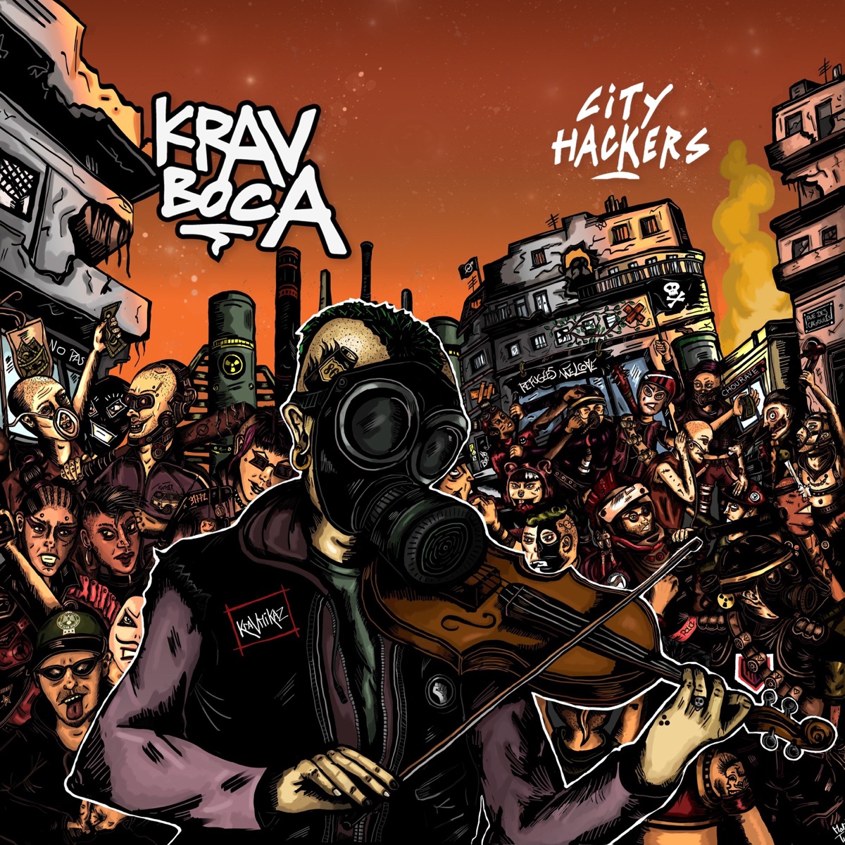 City Hackers by Krav Boca album cover