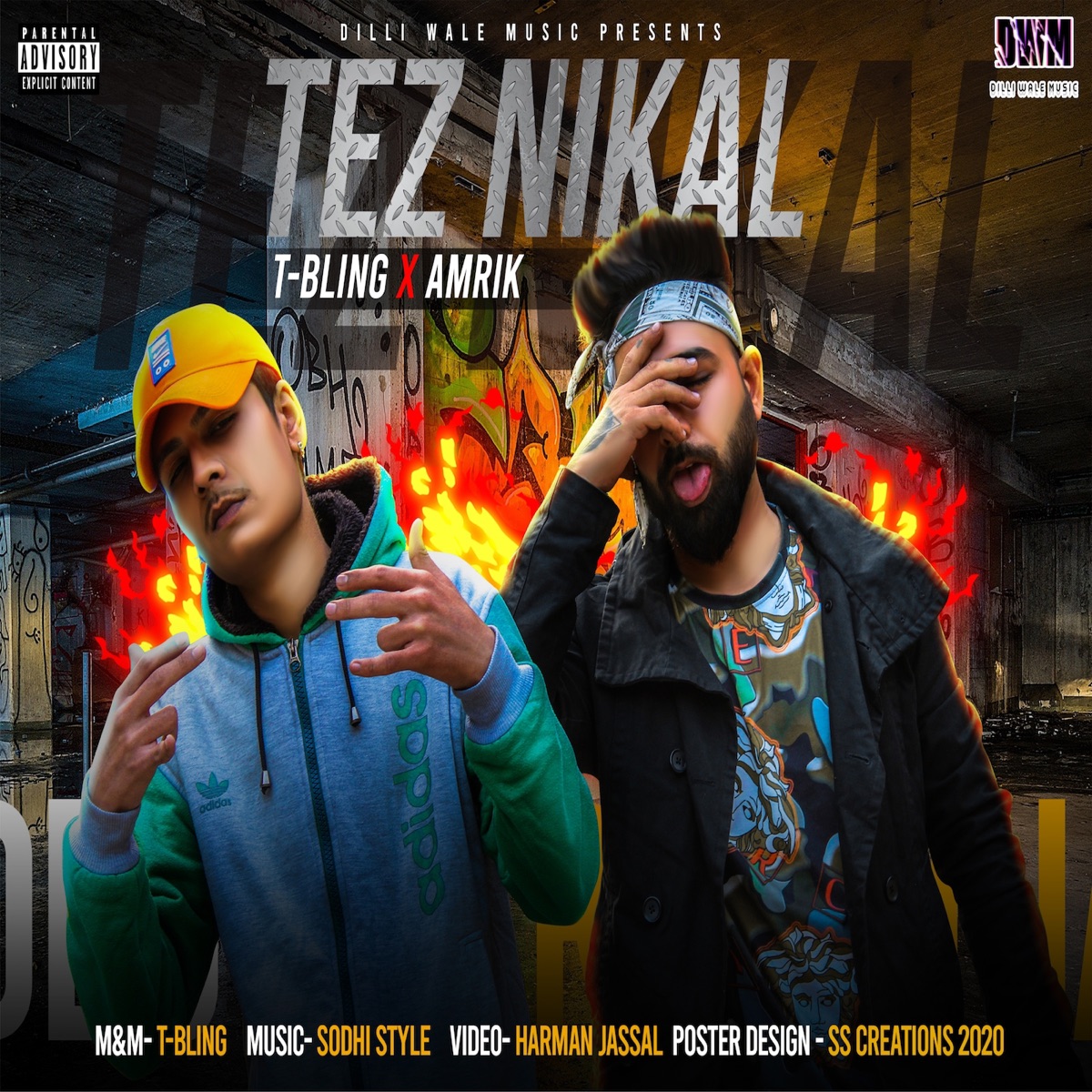 Tez Nikal (feat. T-Bling) - Single by Amrik album cover