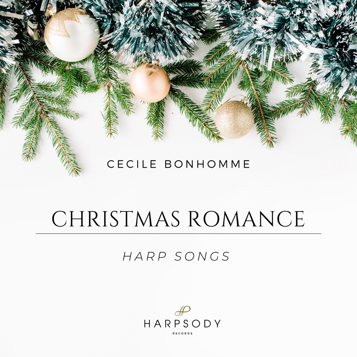 Christmas Romance, Harp Songs by Cécile Bonhomme album cover