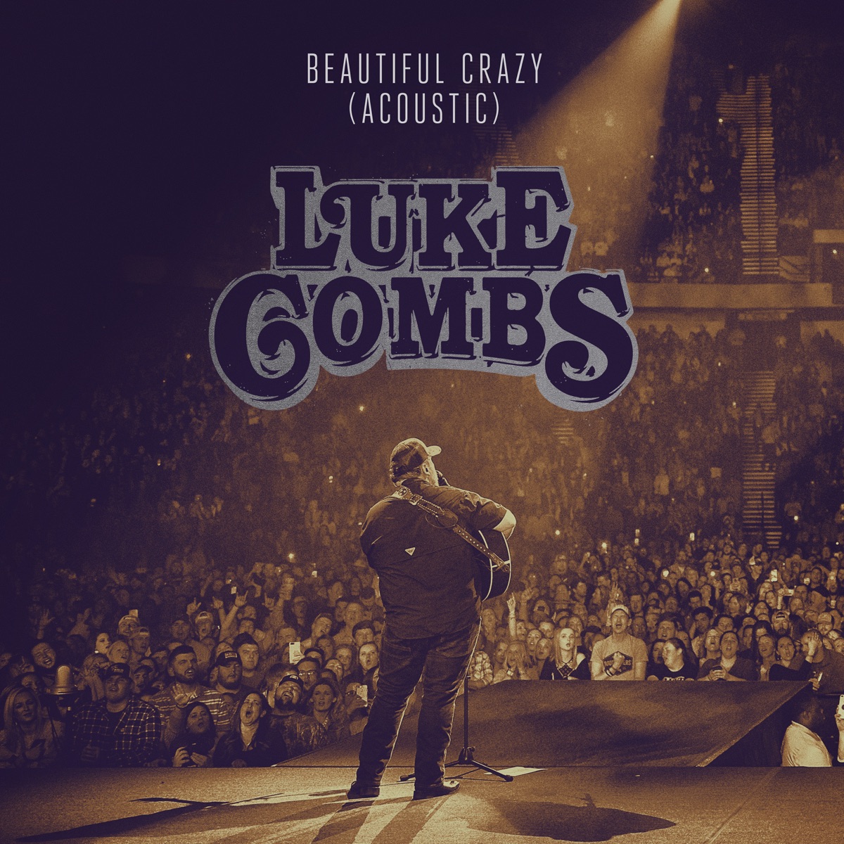 Beautiful Crazy (Acoustic) - Single by Luke Combs album cover artwork