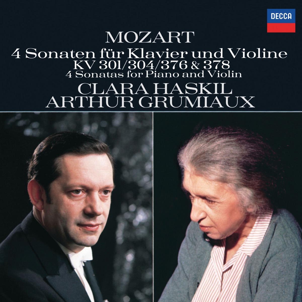 Mozart: 4 Violin Sonatas for Piano and Violin, Nos. 18, 21, 24 & 26 by Clara Haskil & Arthur Grumiaux album cover