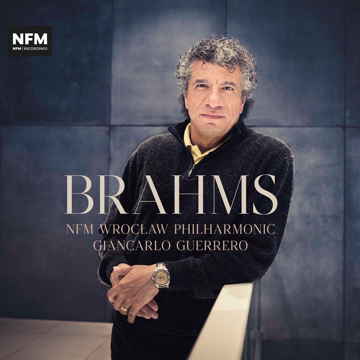 Brahms: Symphony No. 1 & Academic Festival Overture by NFM Wrocław Philharmonic & Giancarlo Guerrero album cover