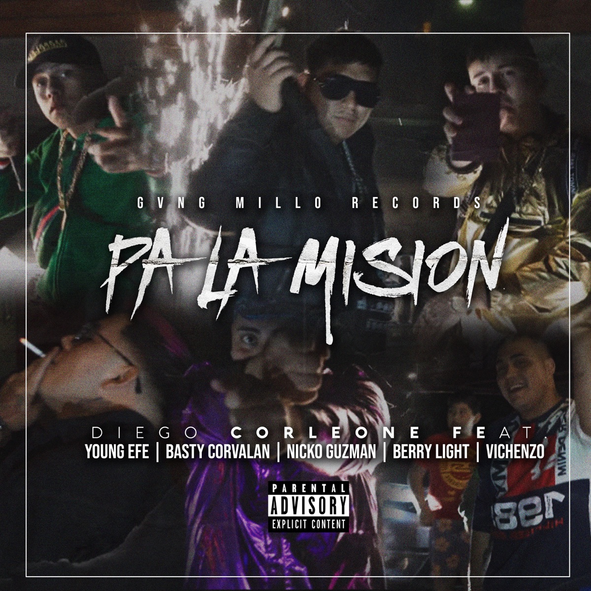 Pa la Misión (feat. Young Efe, Berrylight, Nicko Guzman, Basty Corvalan & Vichenzo) - Single by Diego Corleone album cover