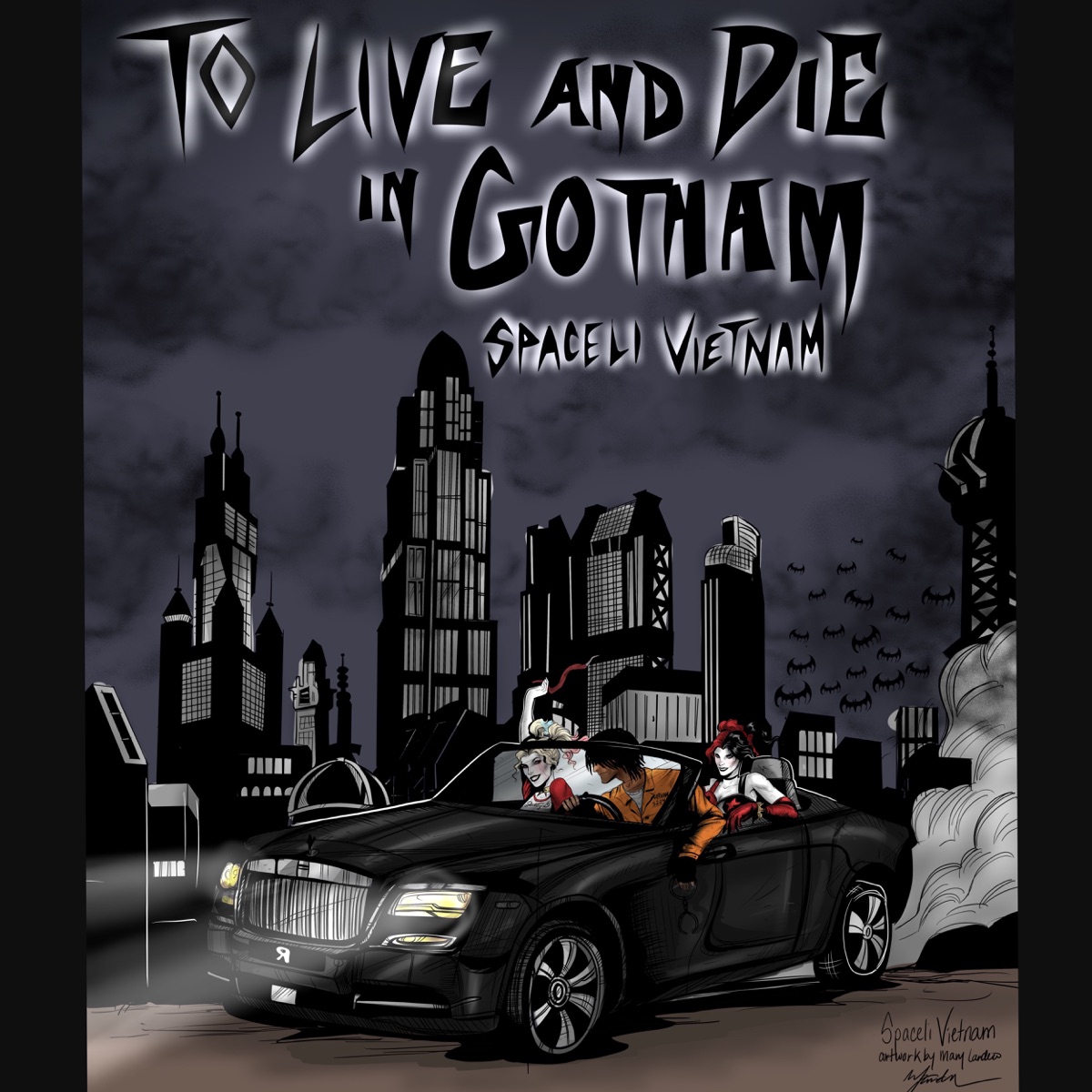 To Live and Die in Gotham by Spaceli Vietnam album cover