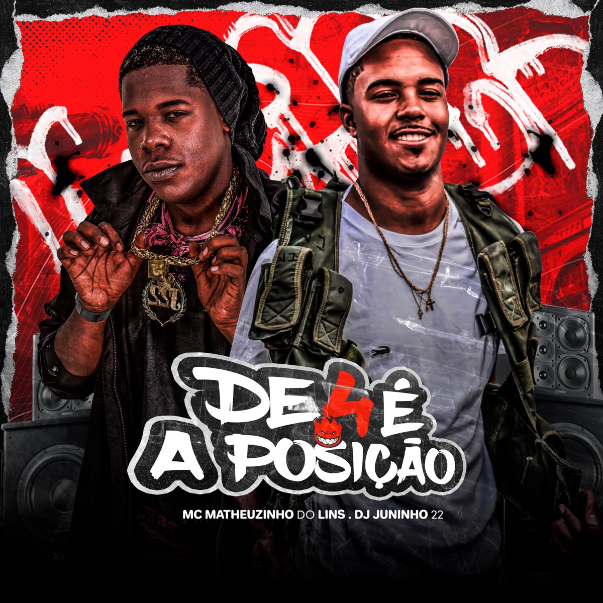 De 4 É a Posição - Single by MC Matheuzinho do Lins, Dj Juninho 22 & Jayzz album cover